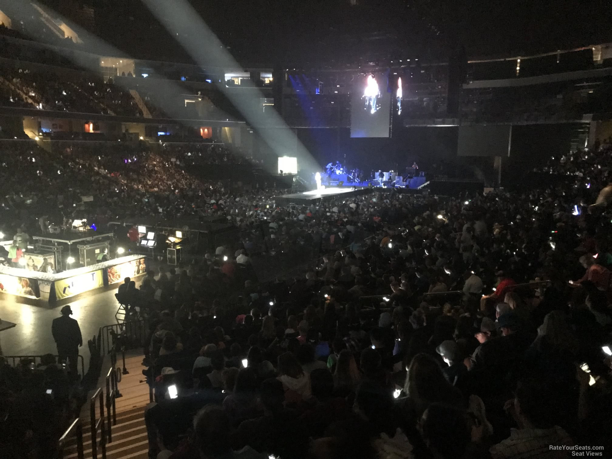 section 112, row s seat view  for concert - fedex forum