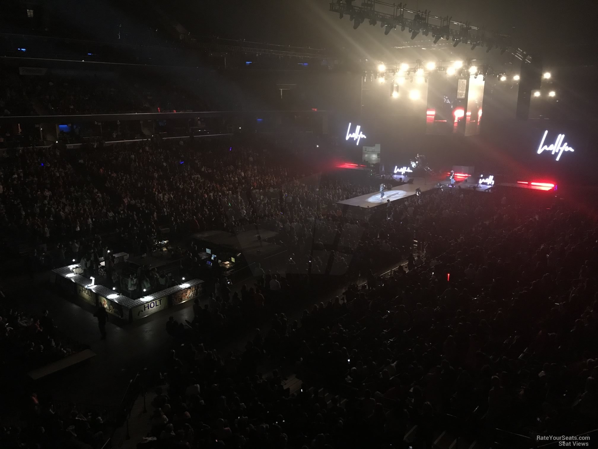 section 112a, row bb seat view  for concert - fedex forum