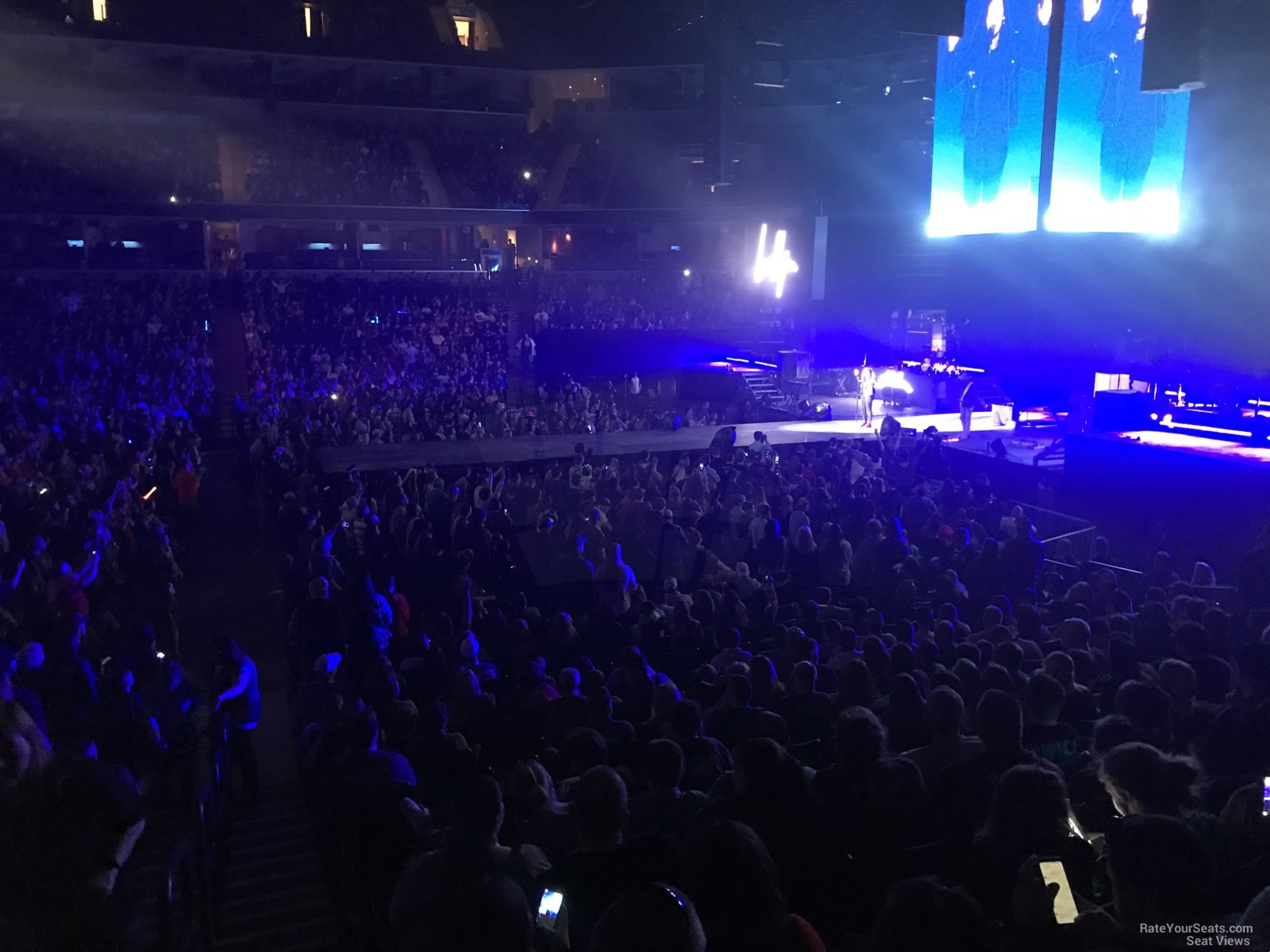 section 115, row s seat view  for concert - fedex forum