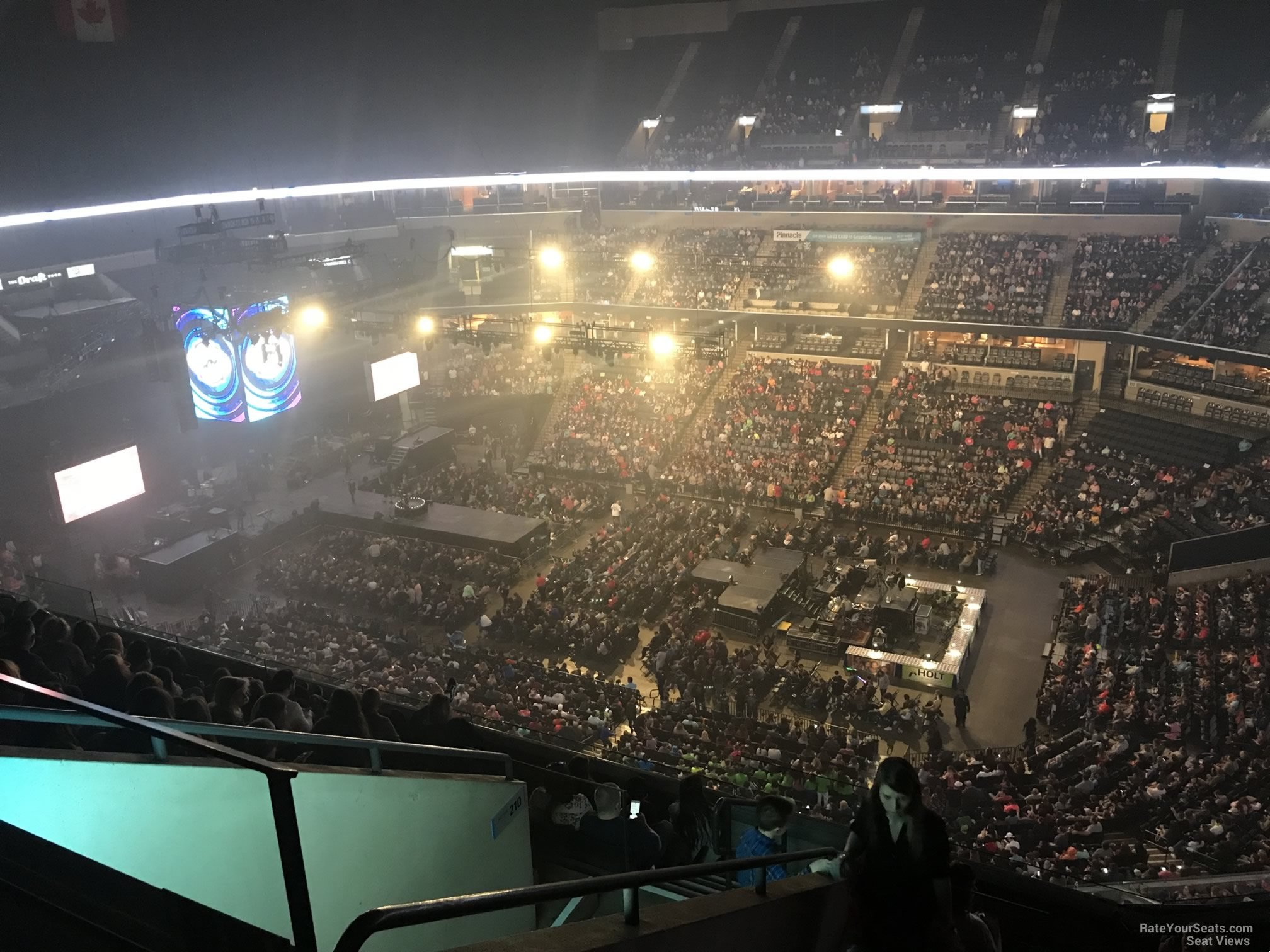 section 211, row j seat view  for concert - fedex forum