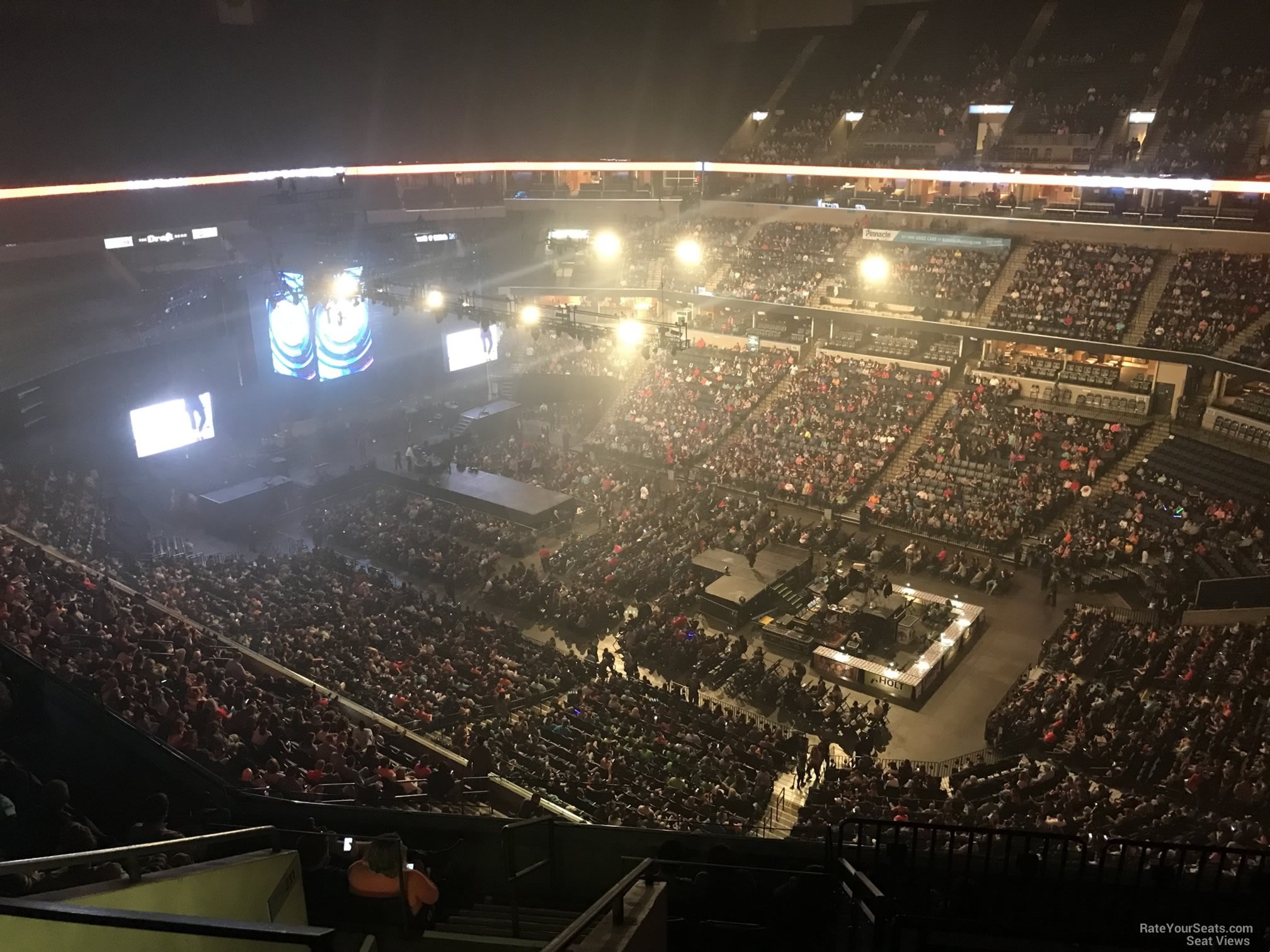 section 212, row j seat view  for concert - fedexforum