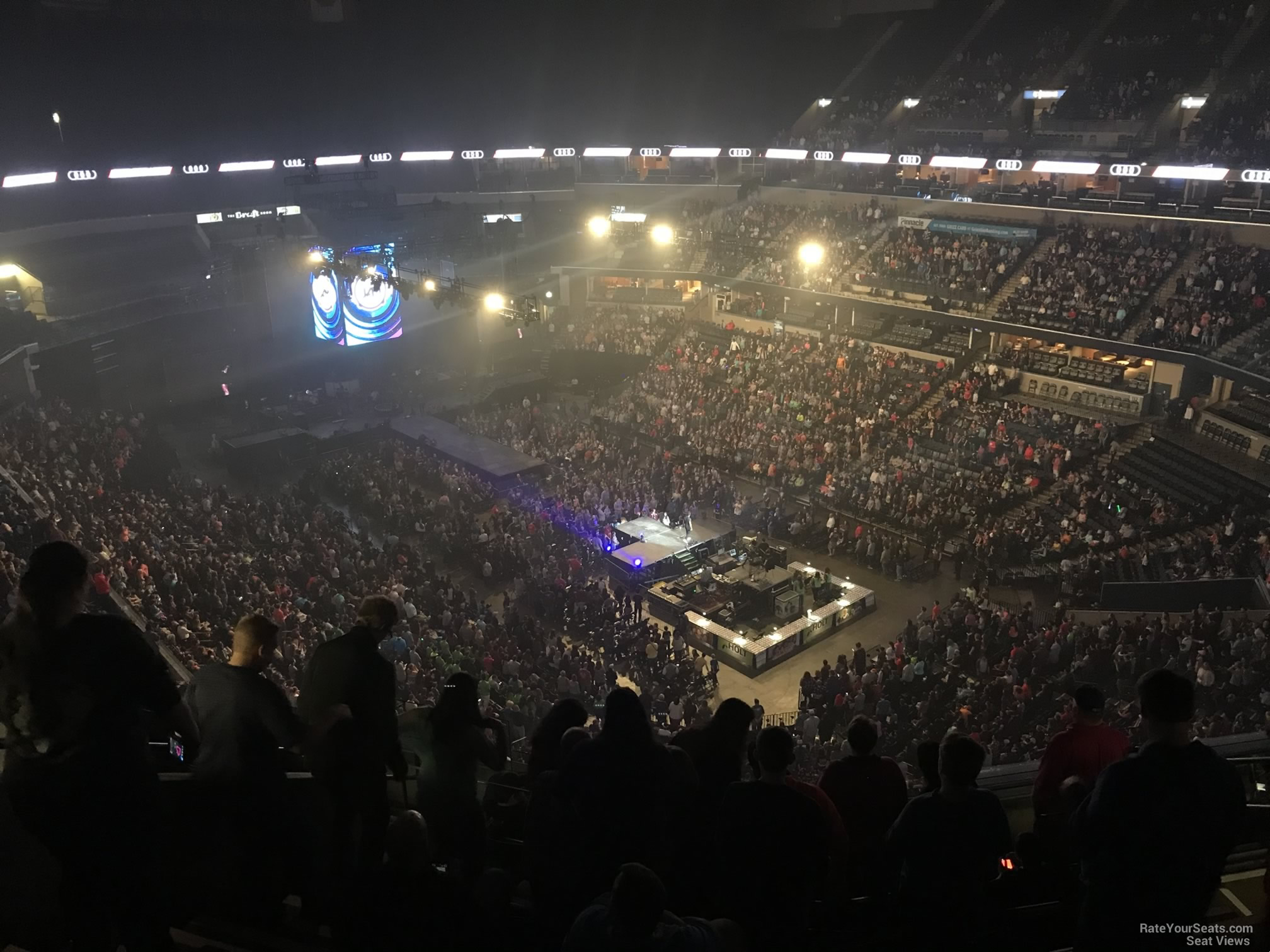 section 213, row j seat view  for concert - fedex forum