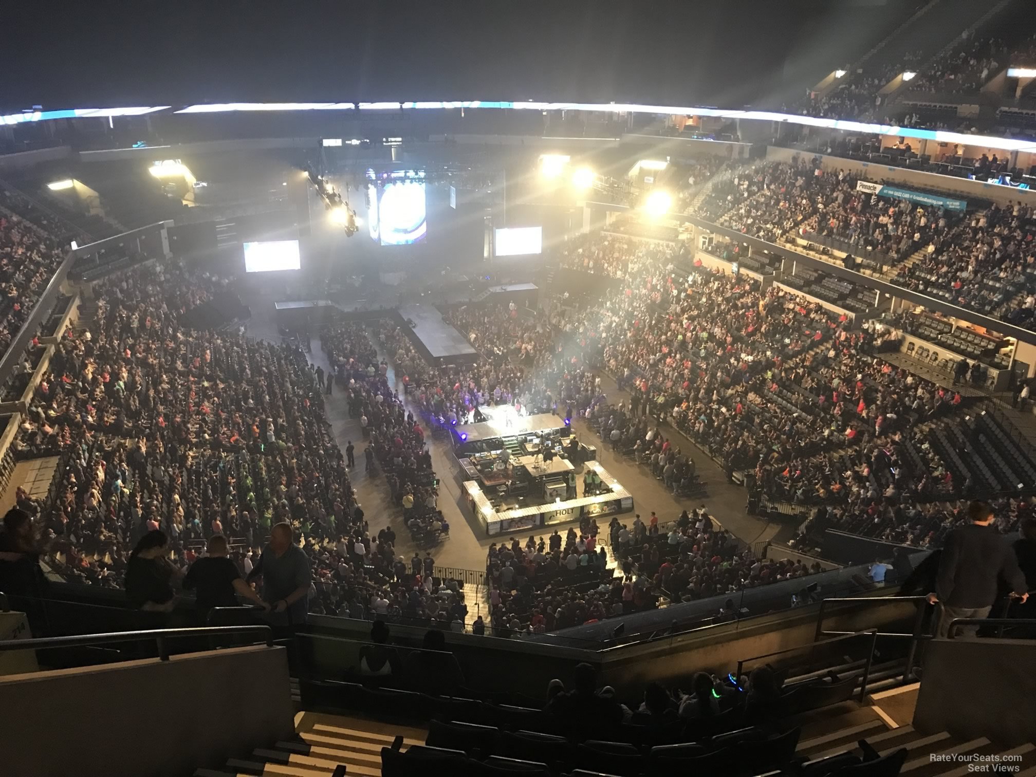 section 215, row j seat view  for concert - fedex forum