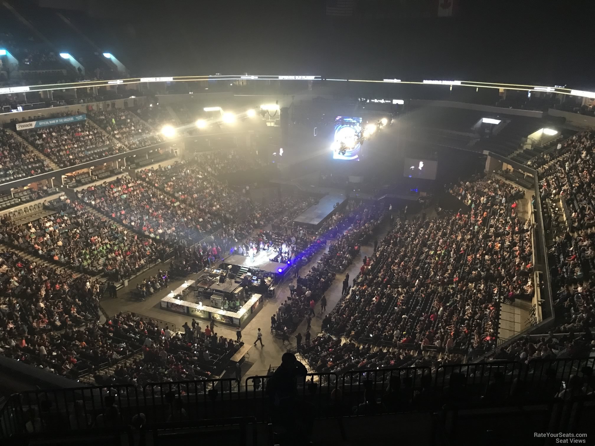 section 219, row j seat view  for concert - fedex forum