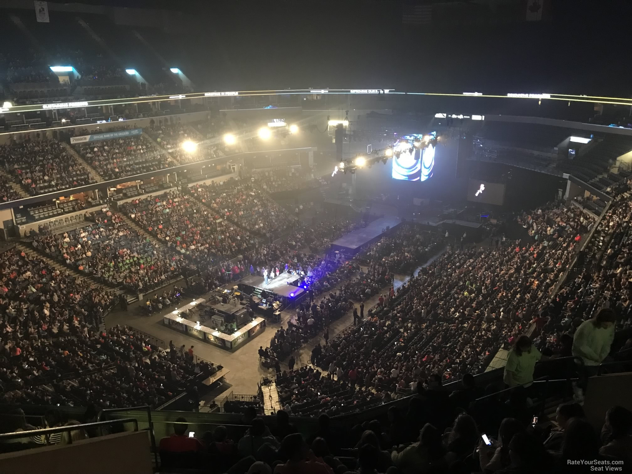 section 220, row j seat view  for concert - fedex forum