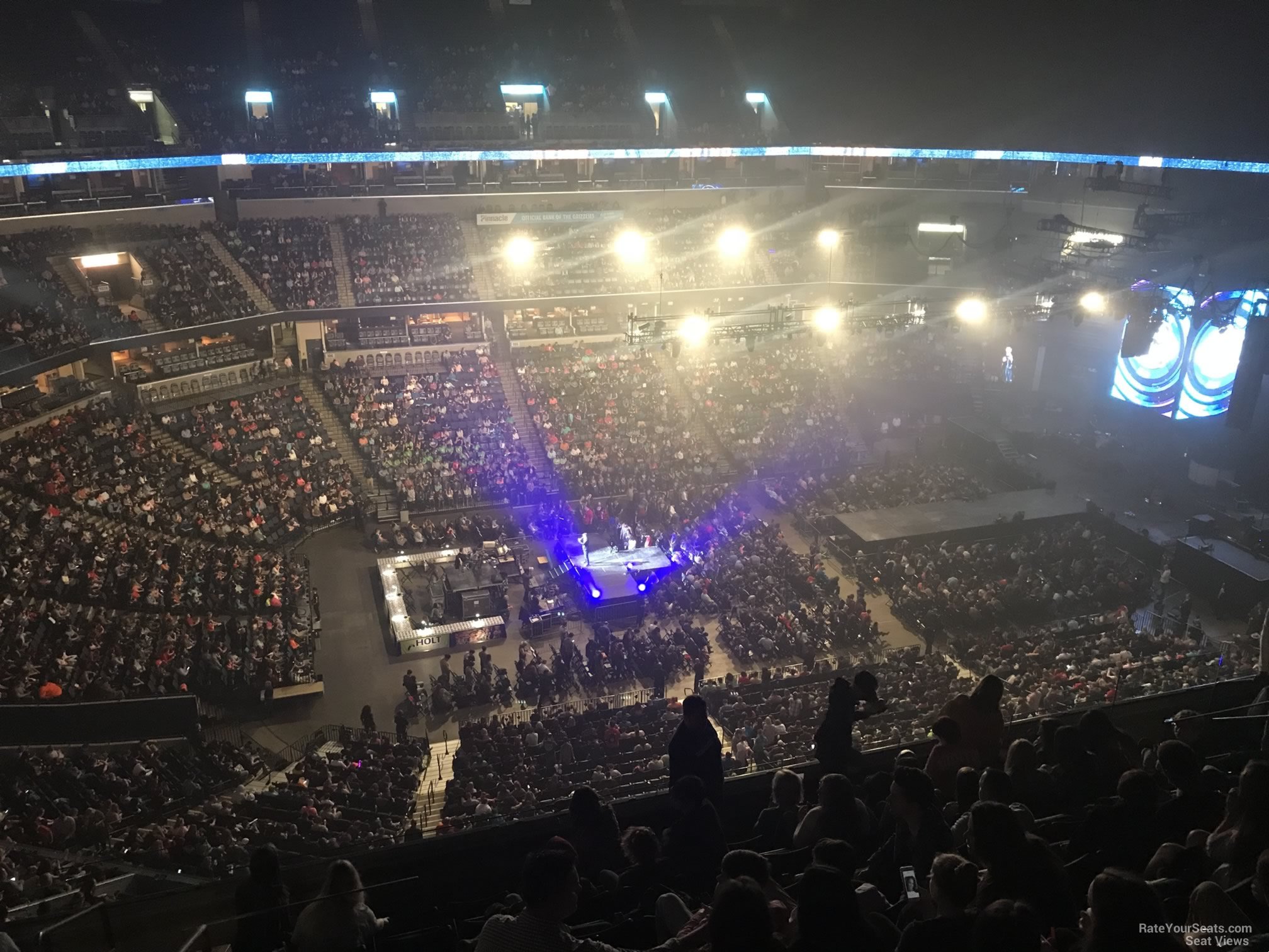 section 223, row j seat view  for concert - fedex forum