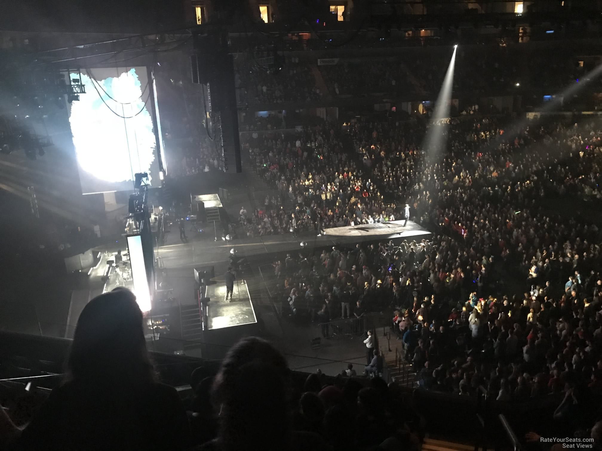 section p1, row g seat view  for concert - fedex forum