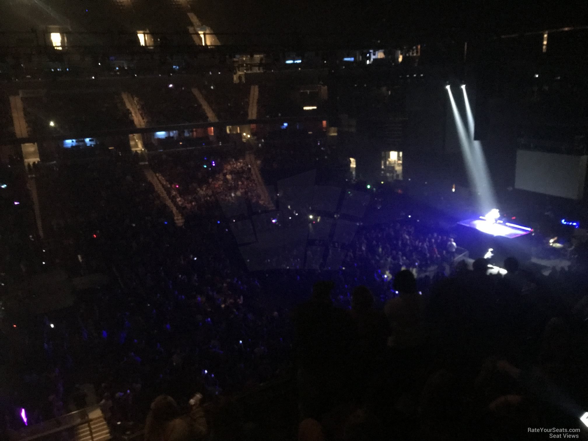 section p11, row g seat view  for concert - fedex forum