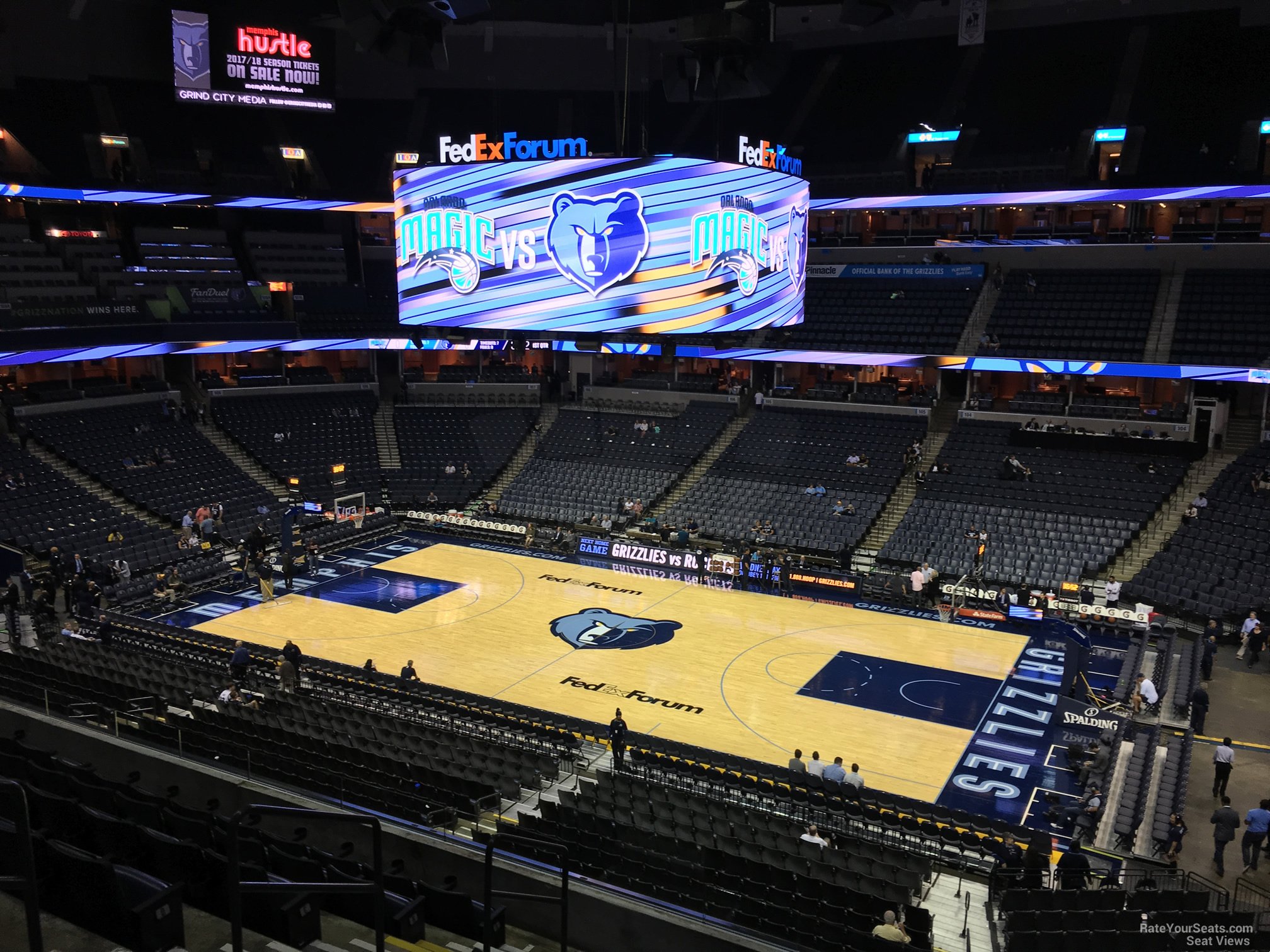 section p13, row h seat view  for basketball - fedex forum