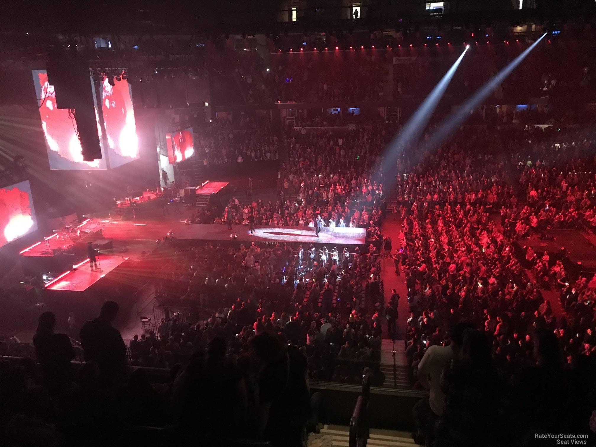 section p4, row g seat view  for concert - fedex forum