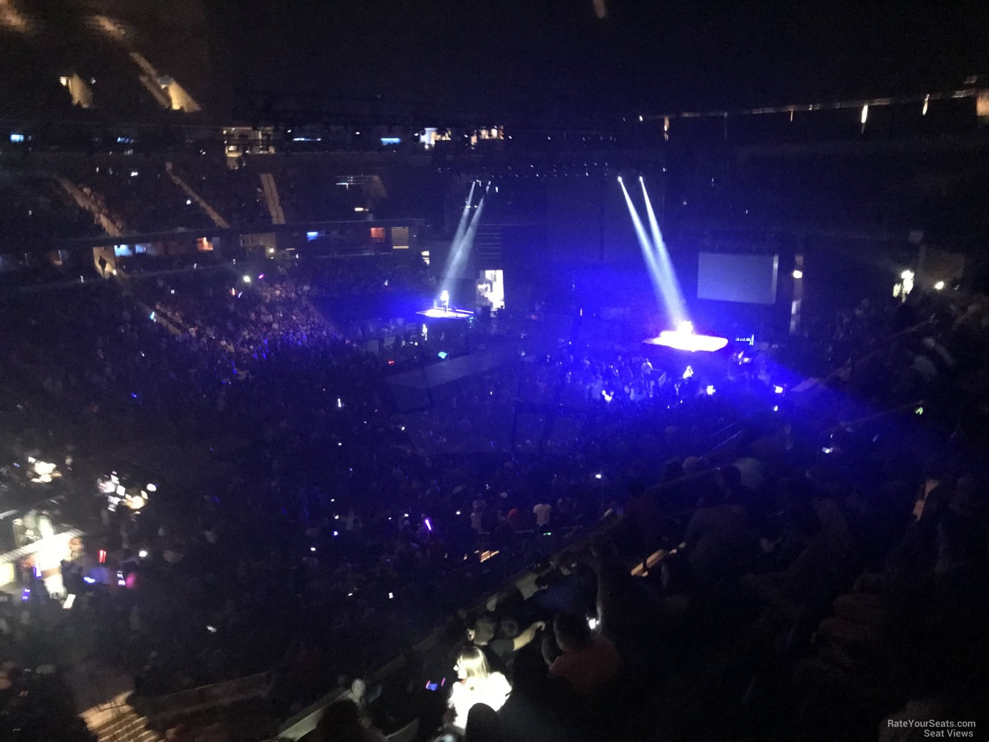 section p9, row g seat view  for concert - fedex forum