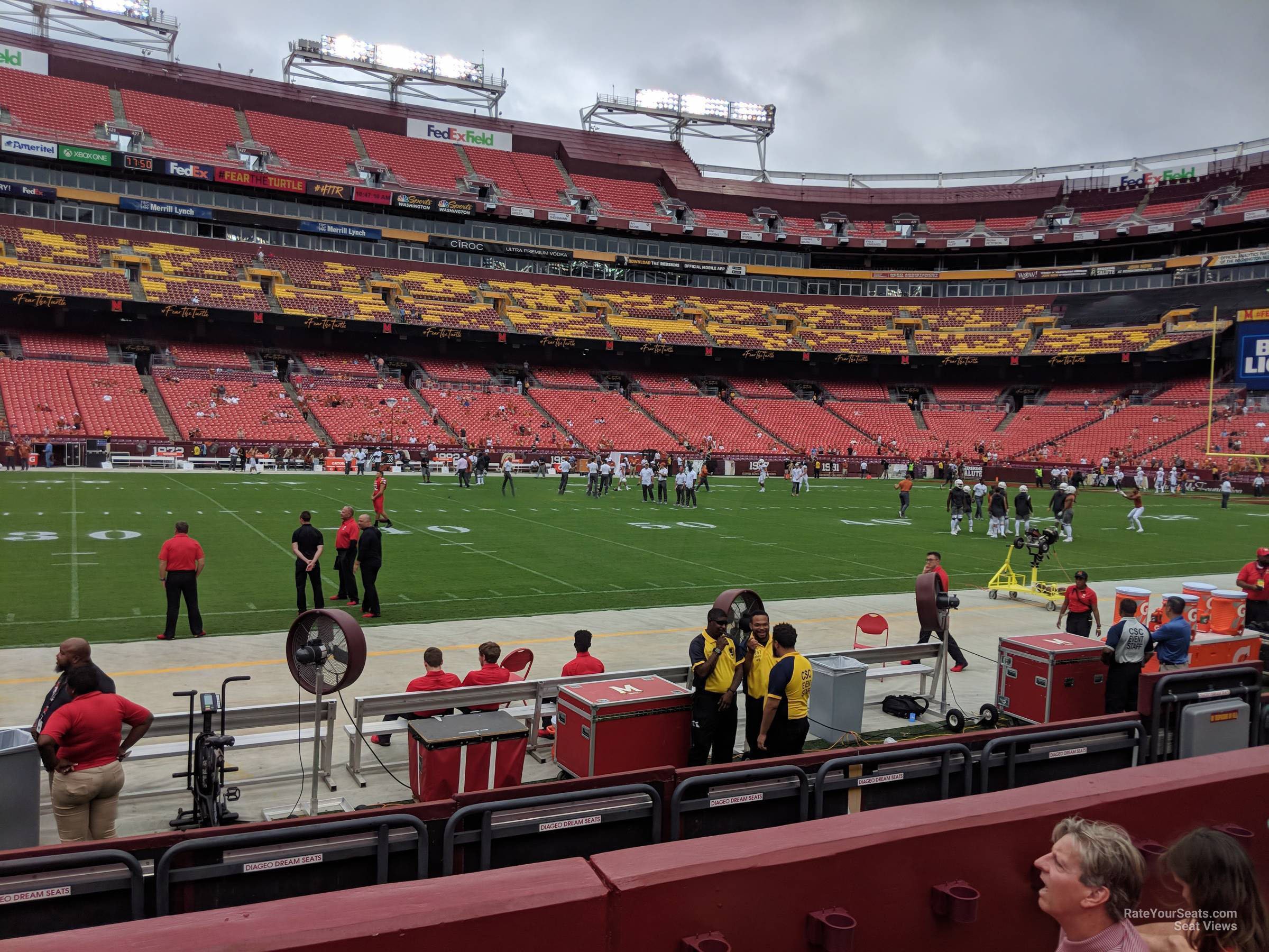 section 102, row 4 seat view  - fedexfield