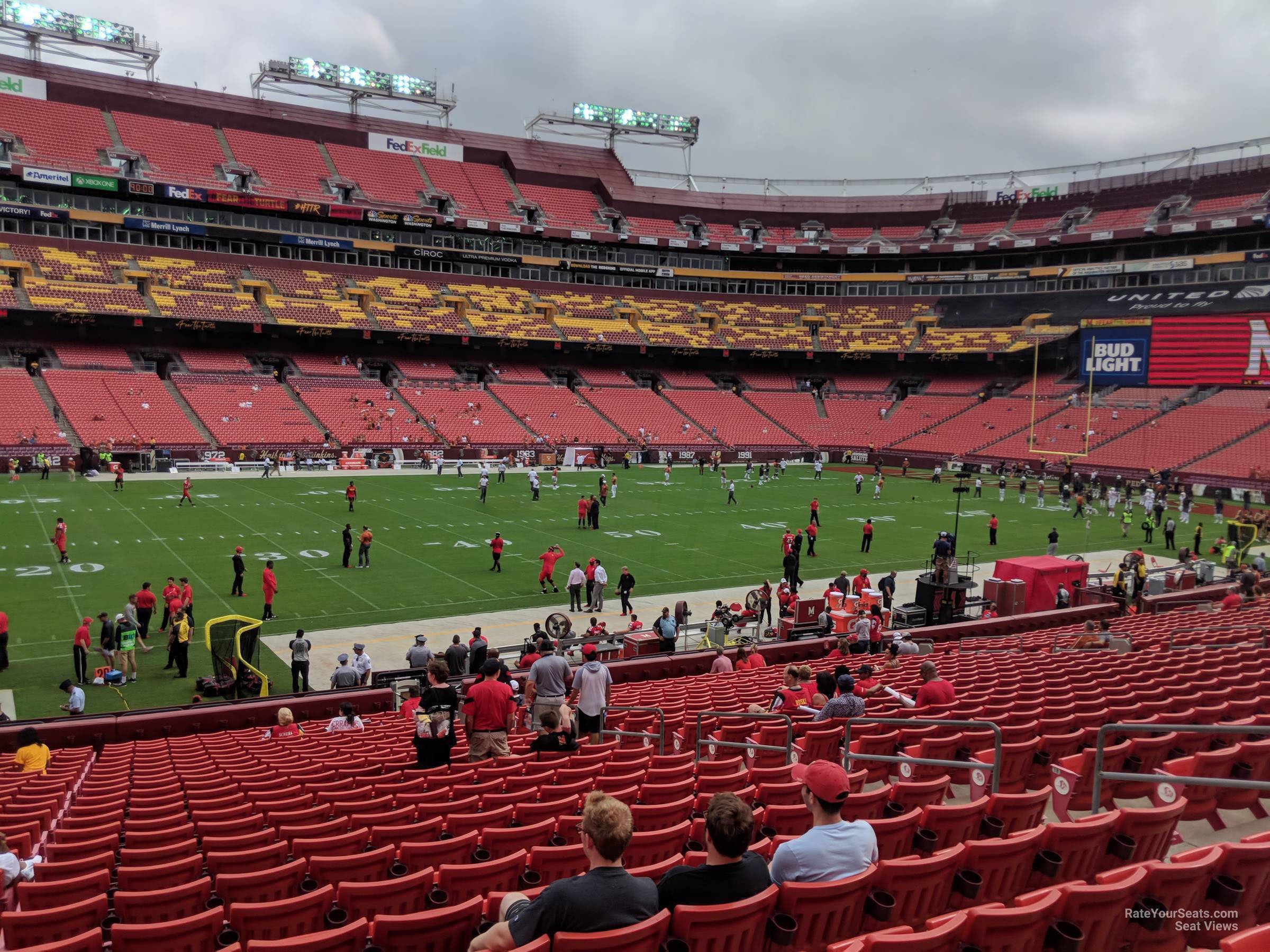 section 103, row 25 seat view  for football - northwest stadium
