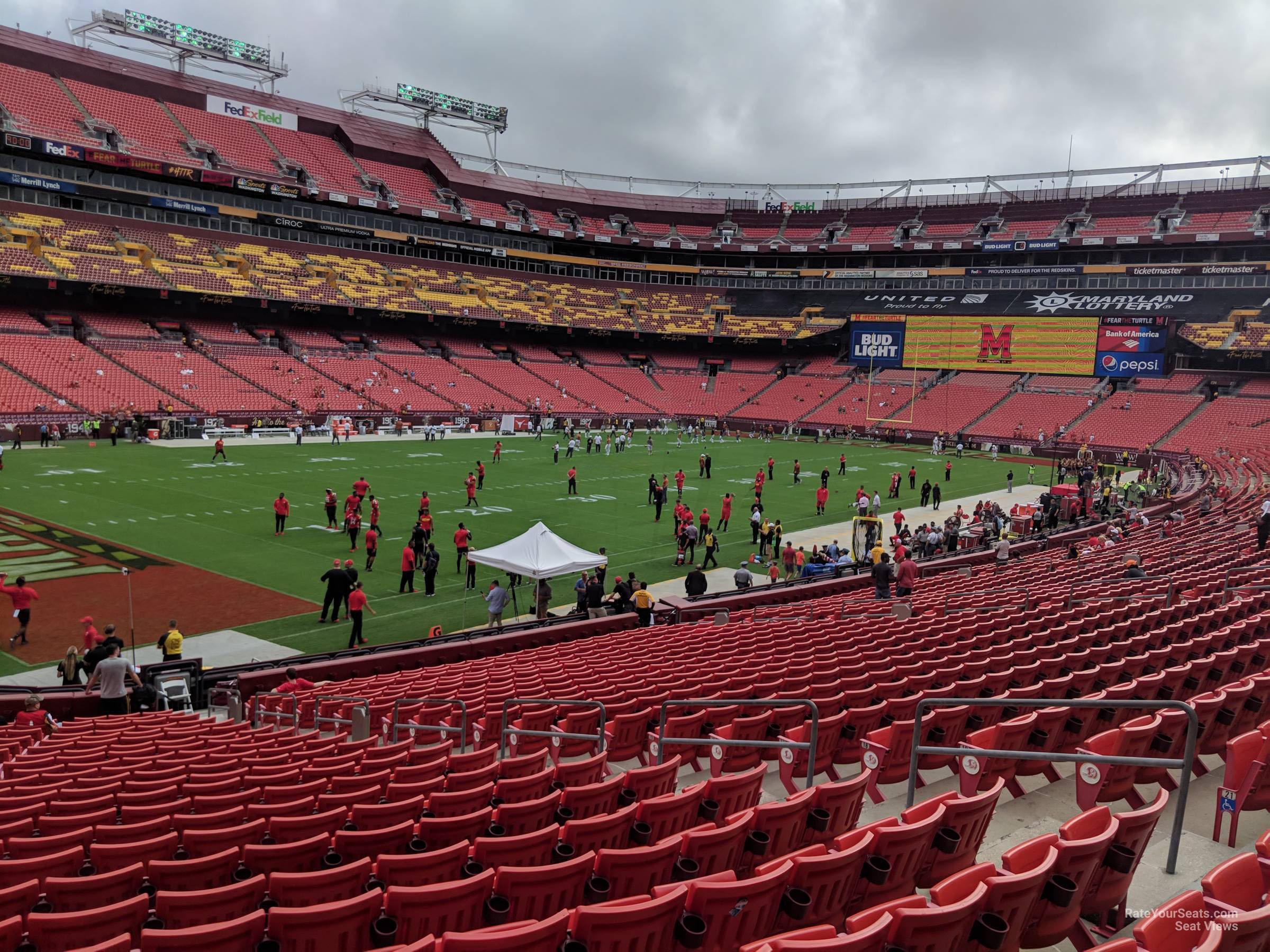 section 106, row 25 seat view  for football - northwest stadium