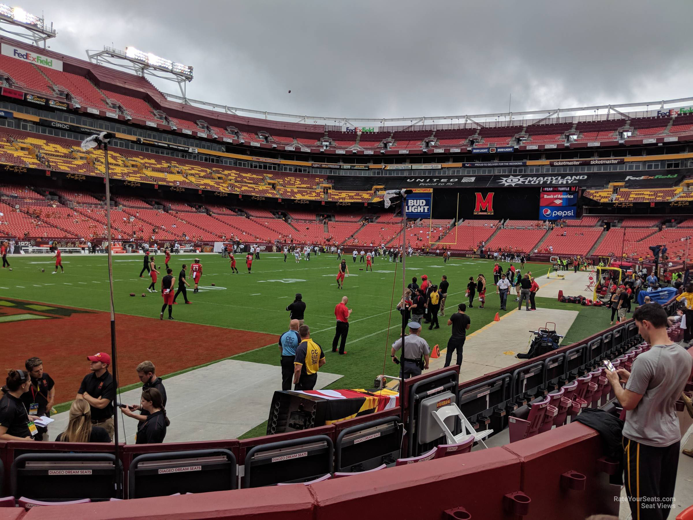 section 106, row 4 seat view  for football - northwest stadium