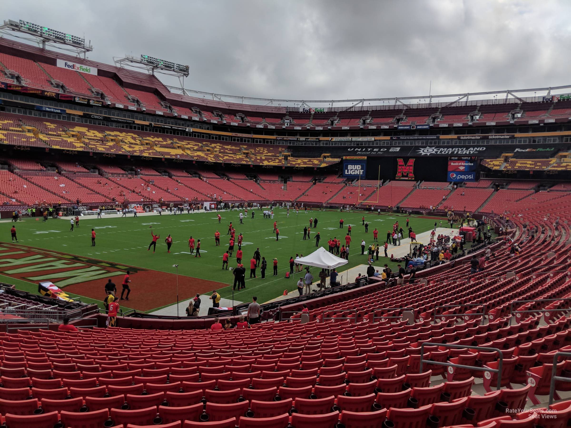 section 107, row 25 seat view  for football - northwest stadium