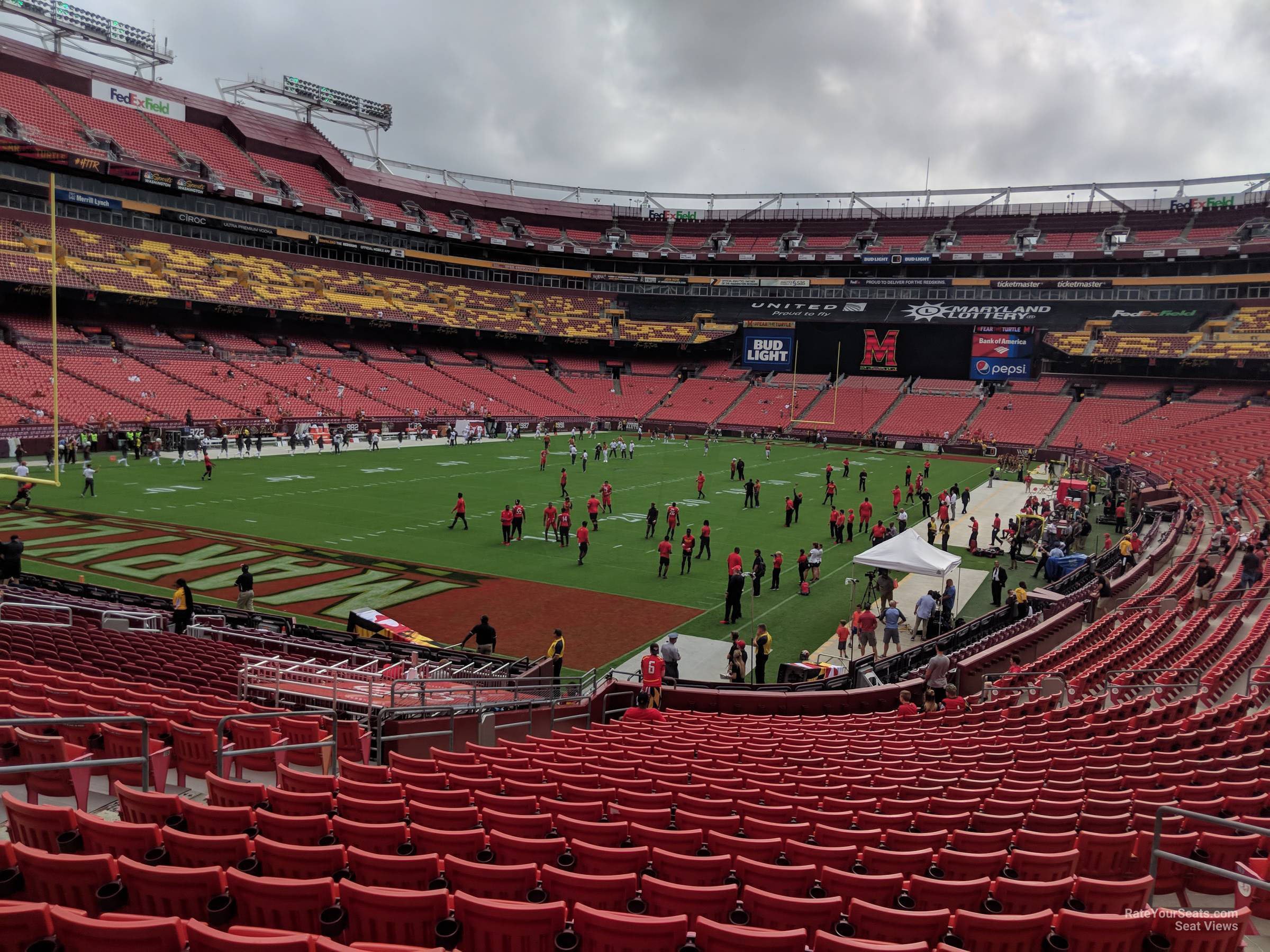 section 108, row 25 seat view  for football - northwest stadium