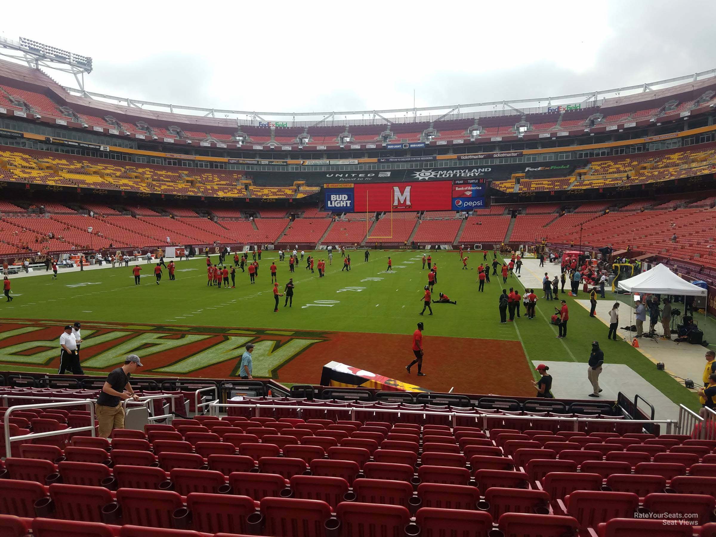 section 109, row 13 seat view  for football - northwest stadium