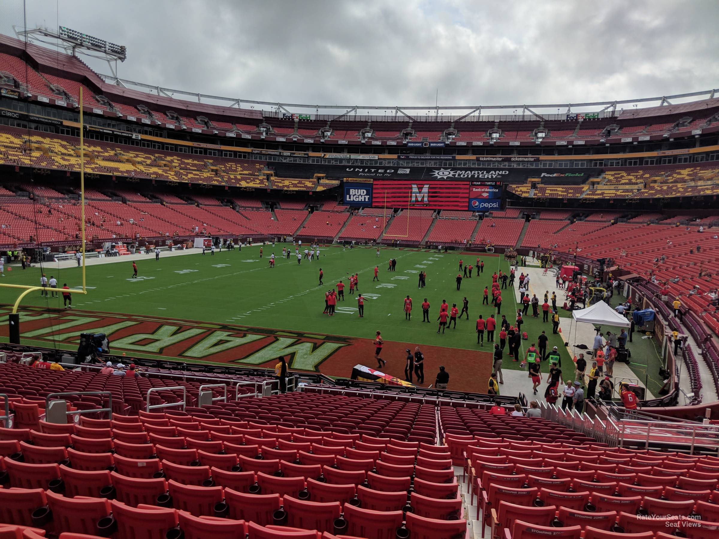 section 109, row 25 seat view  for football - northwest stadium