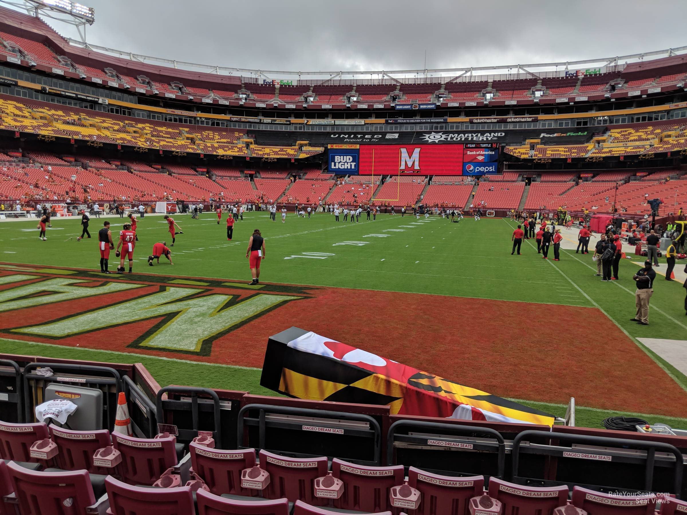 section 109, row 3 seat view  for football - northwest stadium
