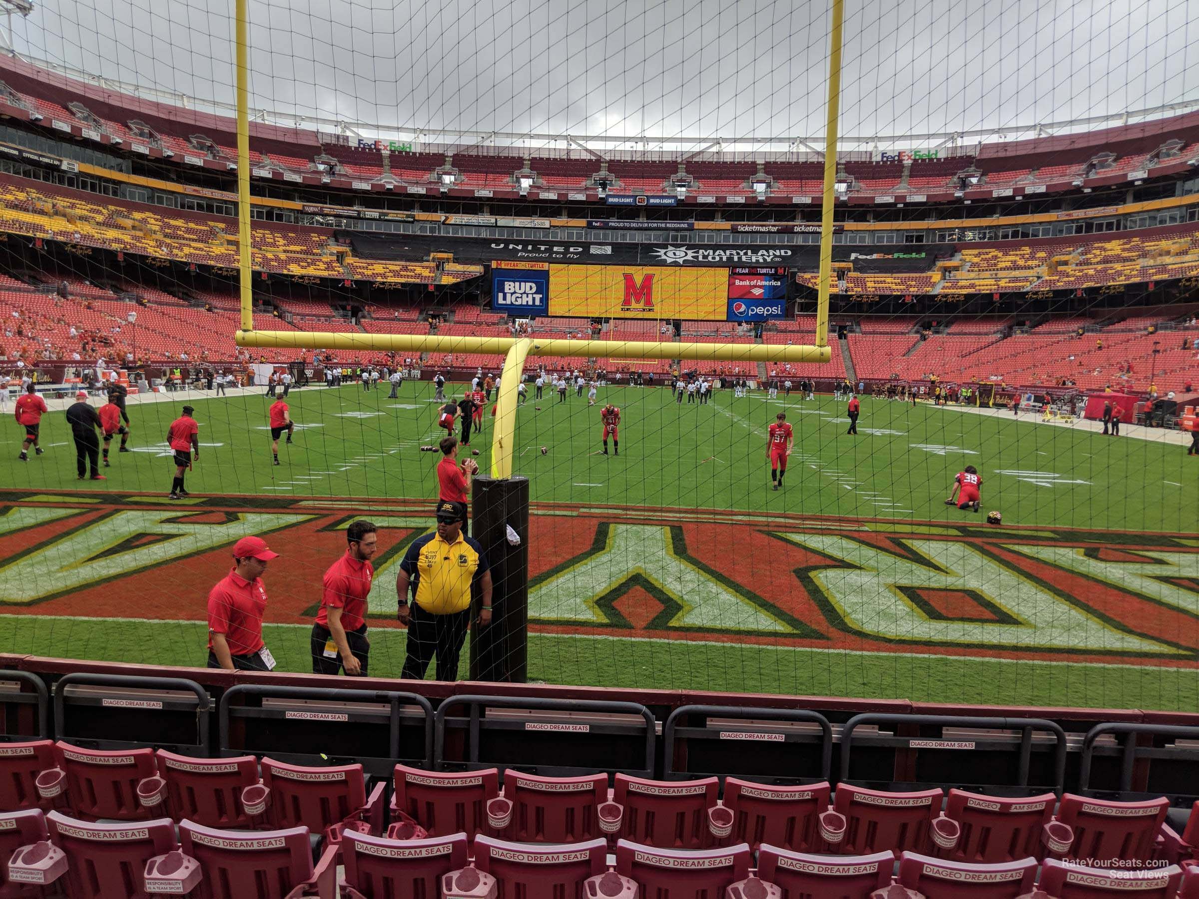section 111, row 3 seat view  for football - northwest stadium