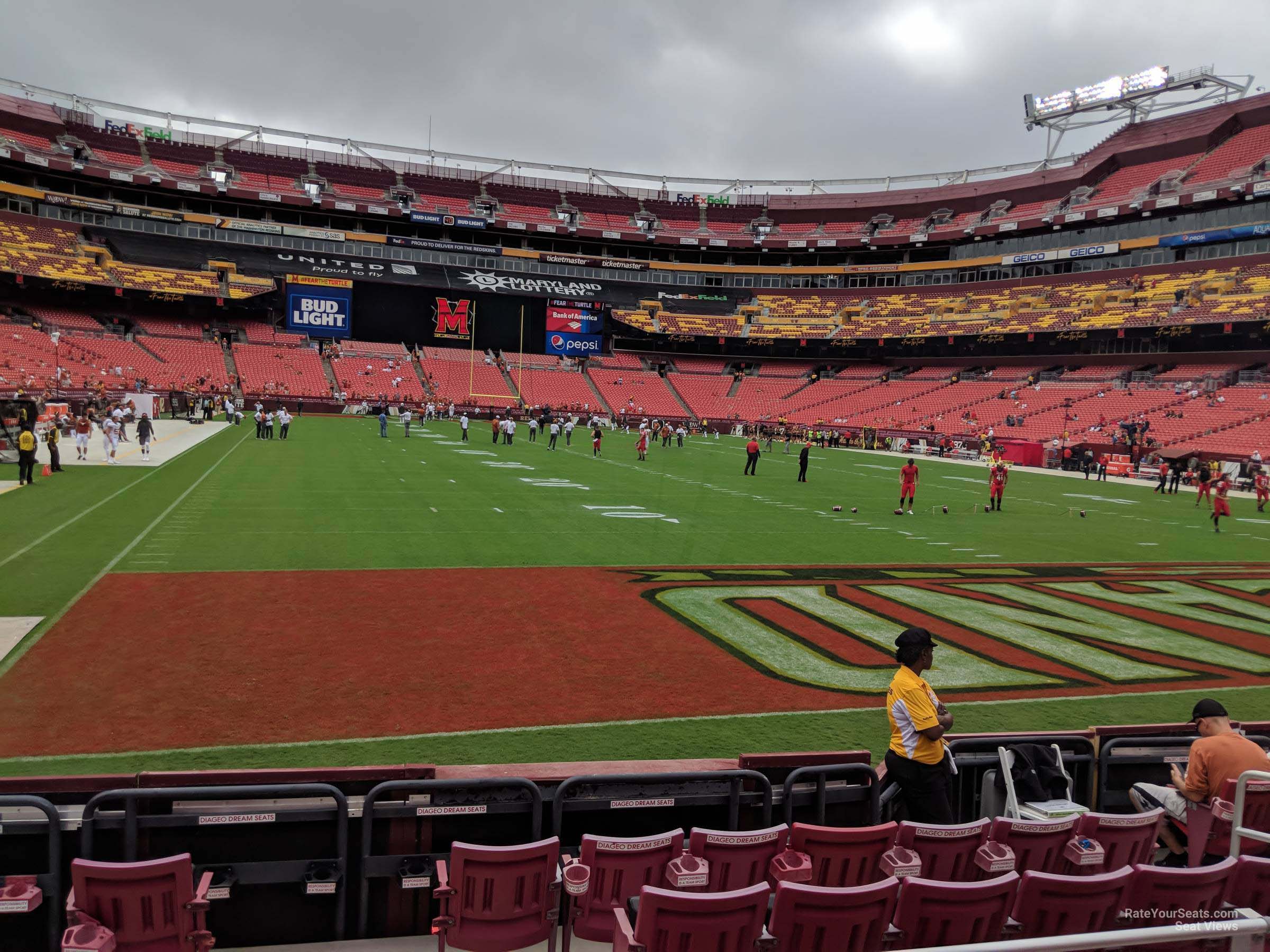section 113, row 4 seat view  for football - northwest stadium