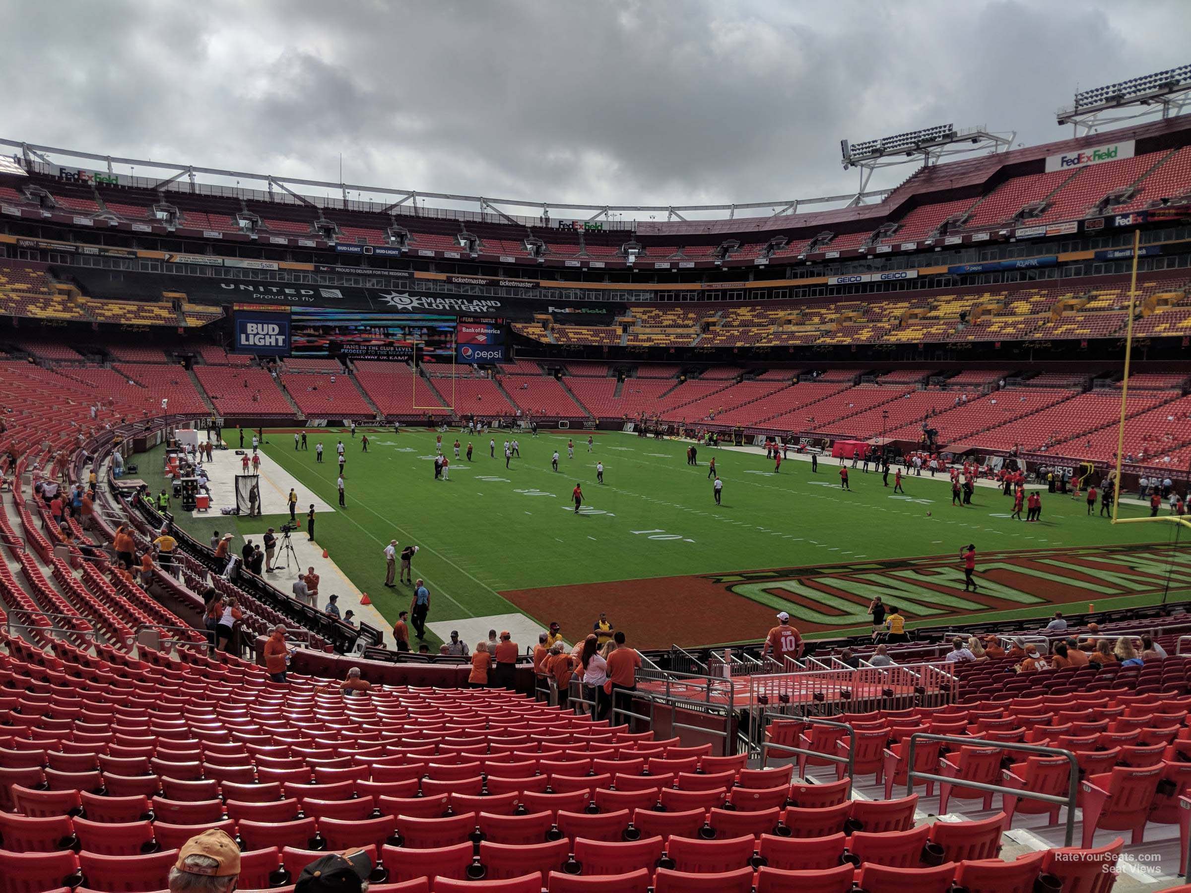 section 114, row 25 seat view  for football - northwest stadium