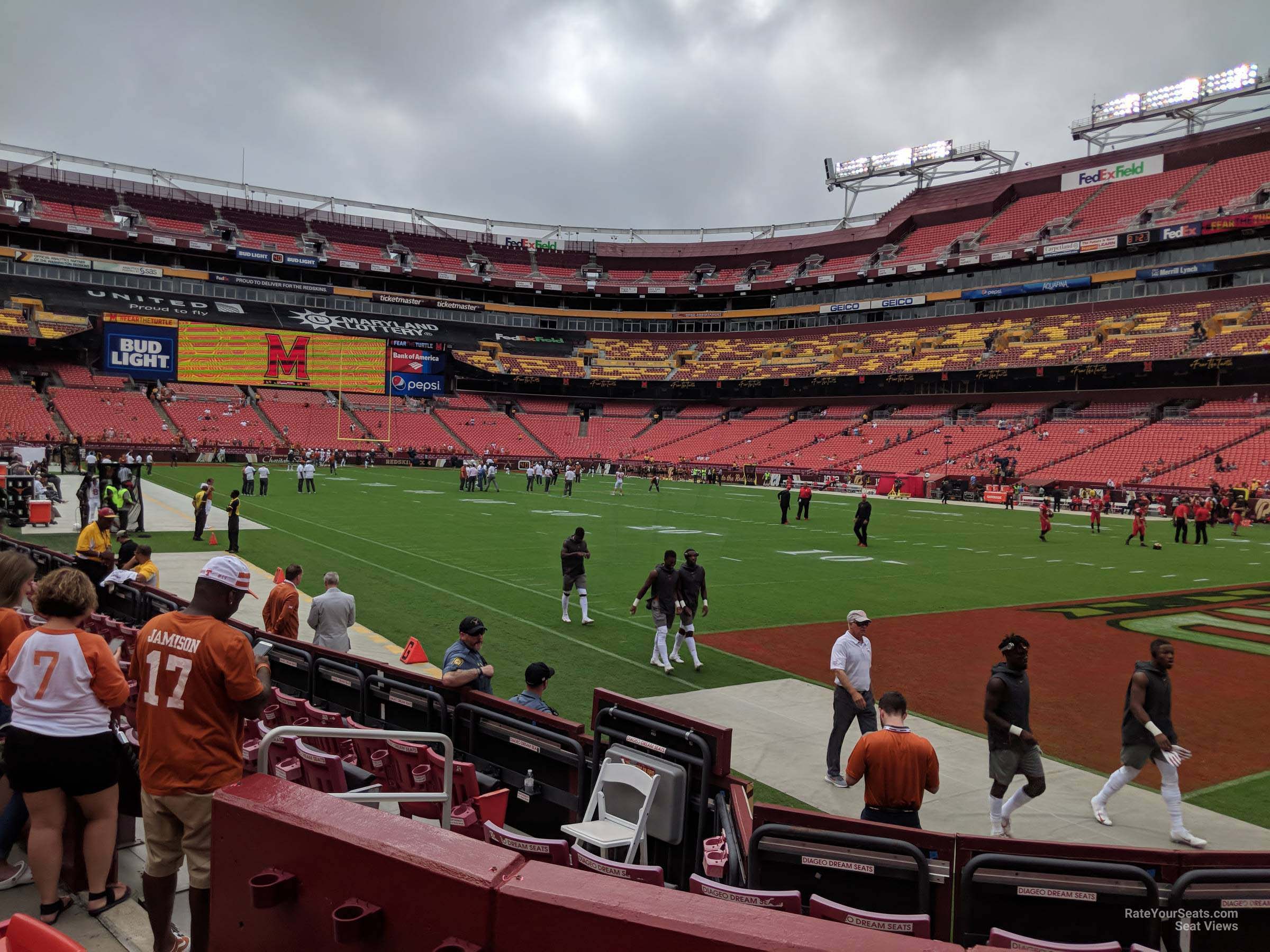 section 114, row 4 seat view  - fedexfield