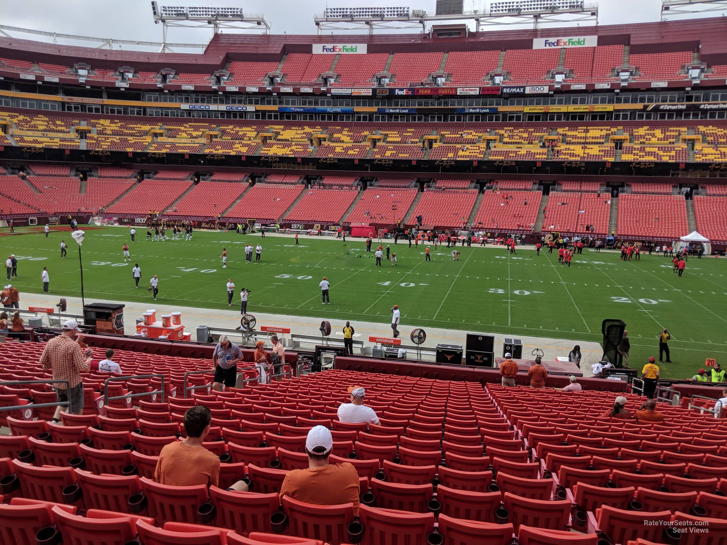 section 120, row 25 seat view  - fedexfield