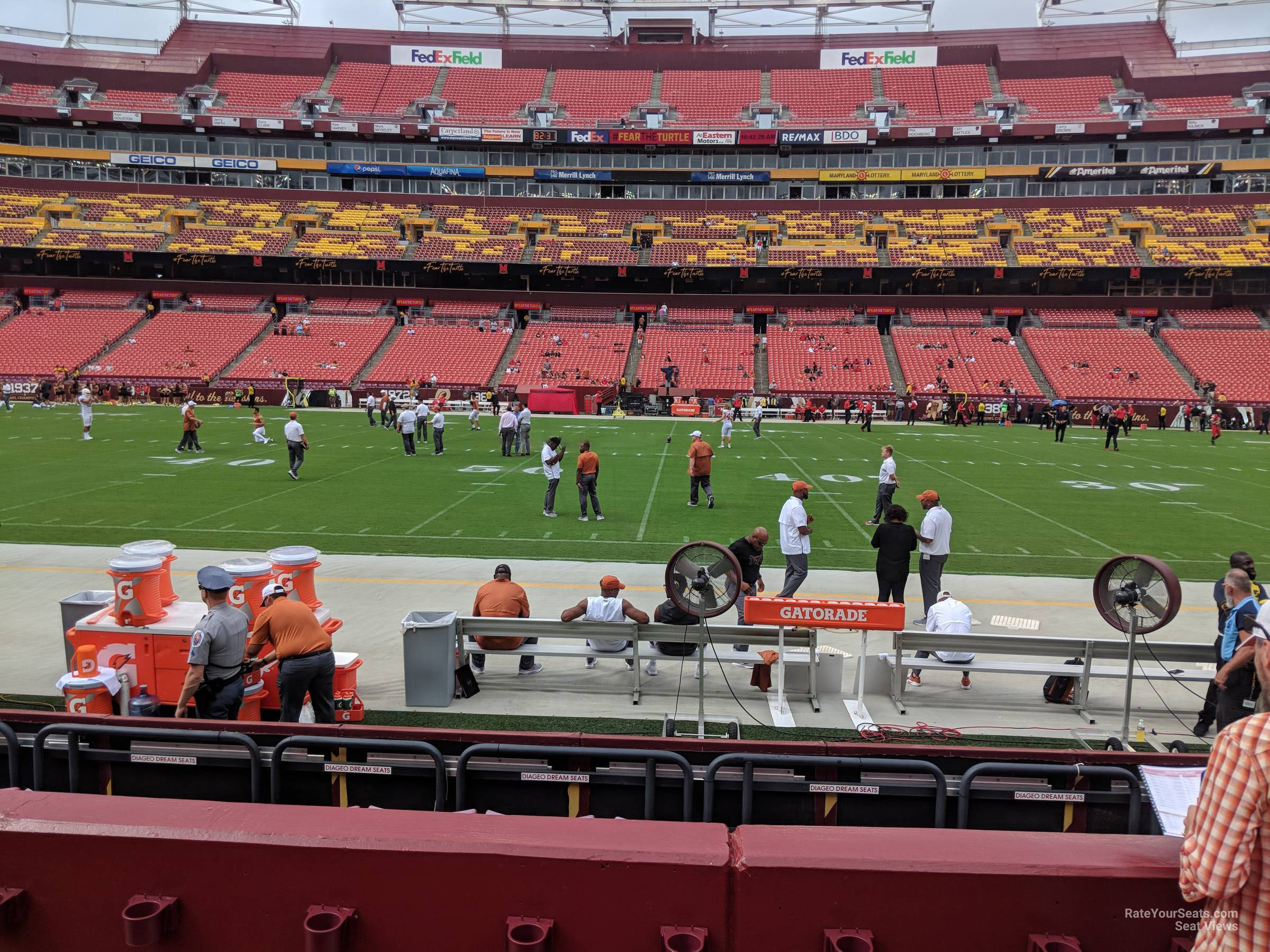 section 121, row 4 seat view  - fedexfield