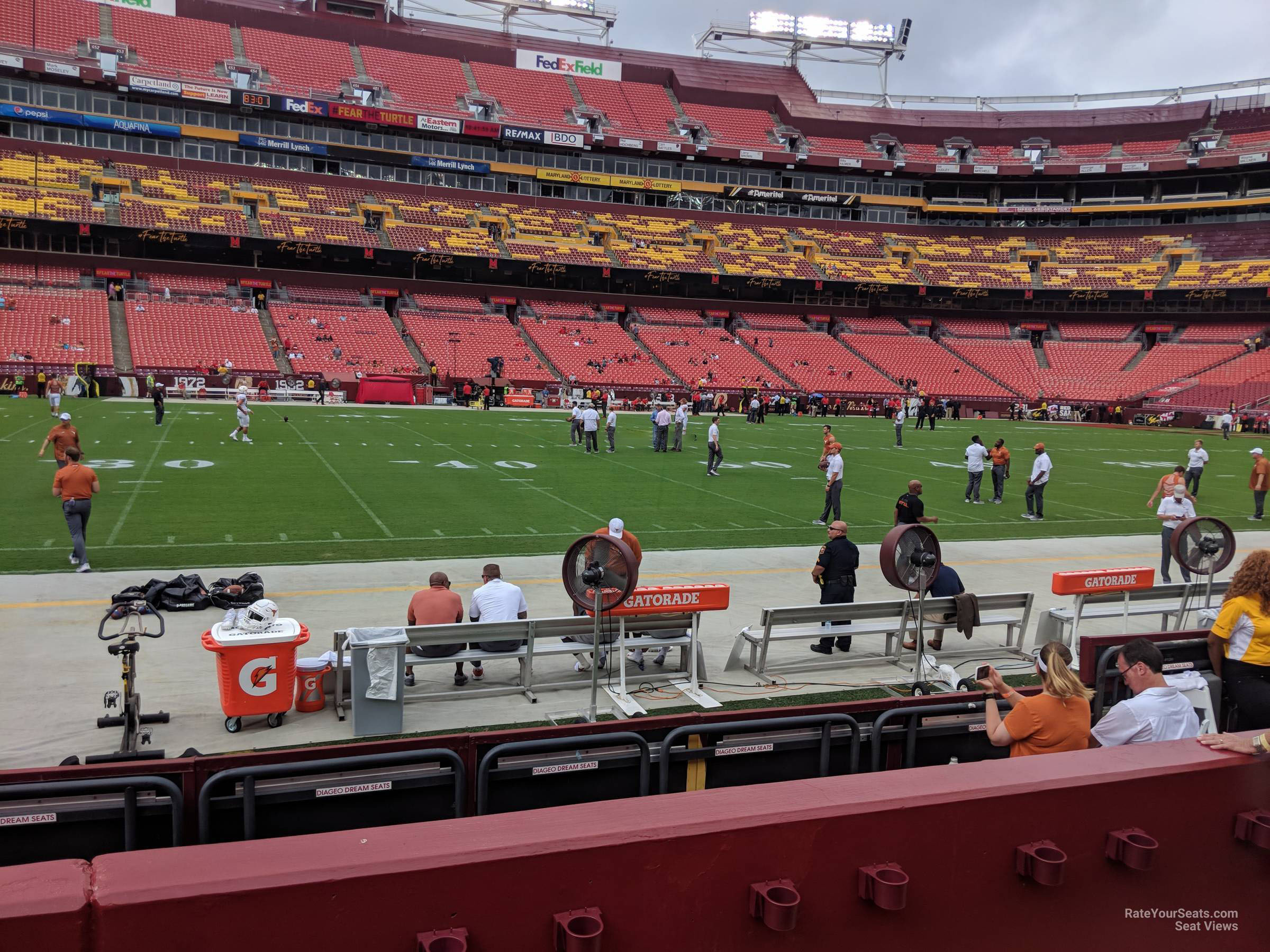 section 123, row 4 seat view  for football - northwest stadium