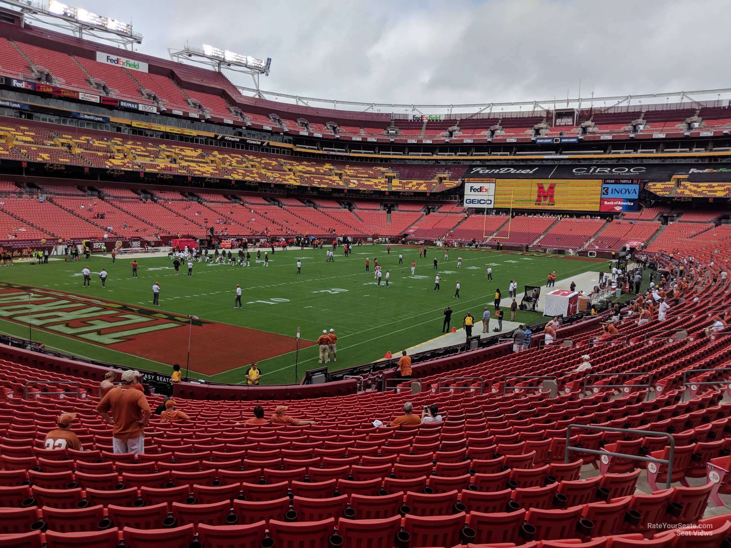 section 128, row 25 seat view  for football - northwest stadium