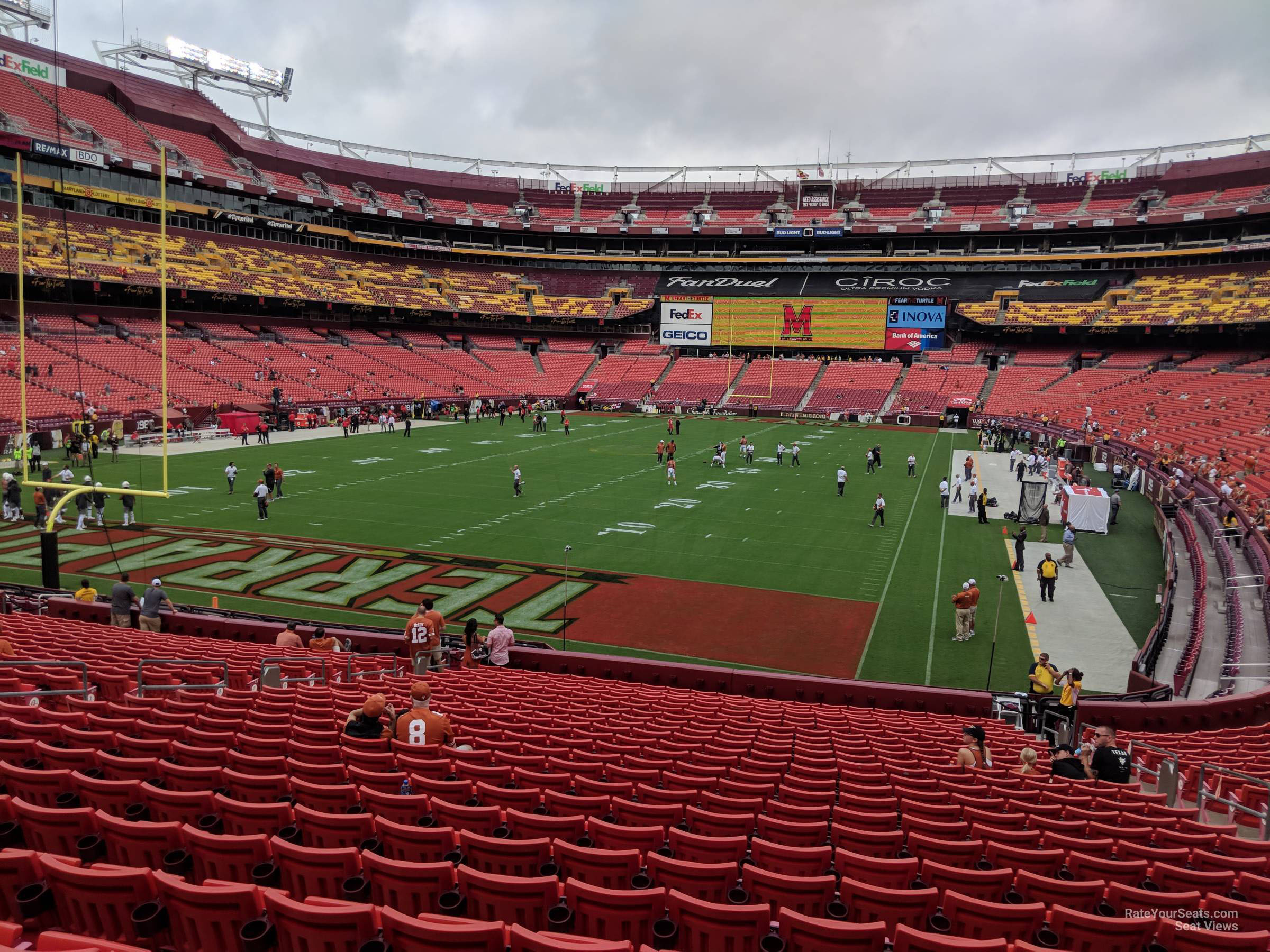 section 130, row 25 seat view  for football - northwest stadium