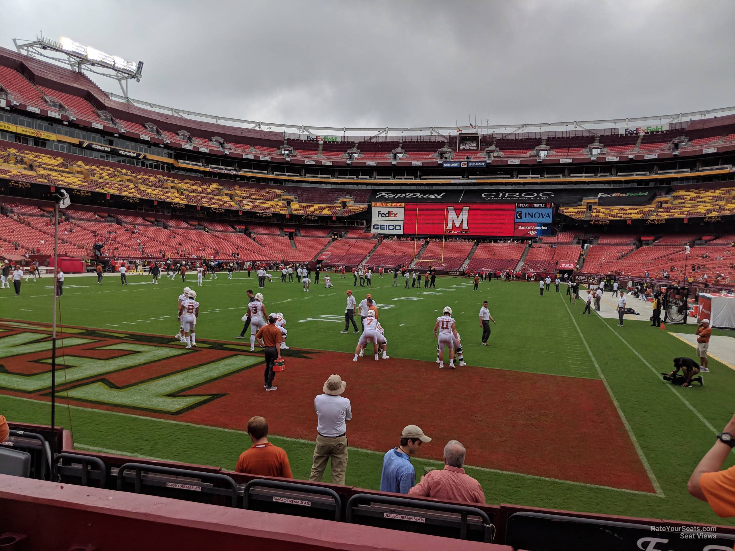 section 130, row 4 seat view  for football - northwest stadium