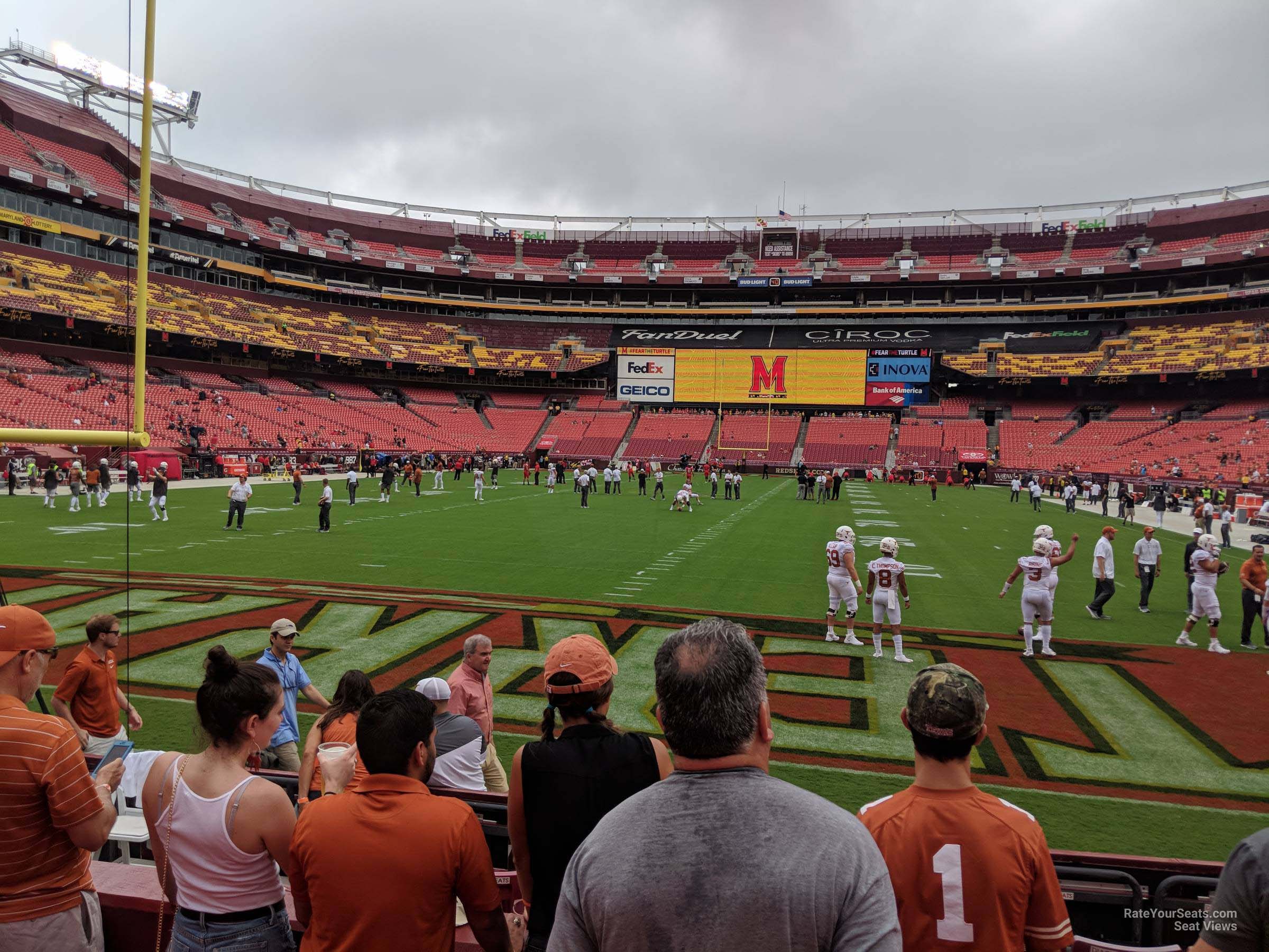 section 131, row 4 seat view  for football - northwest stadium