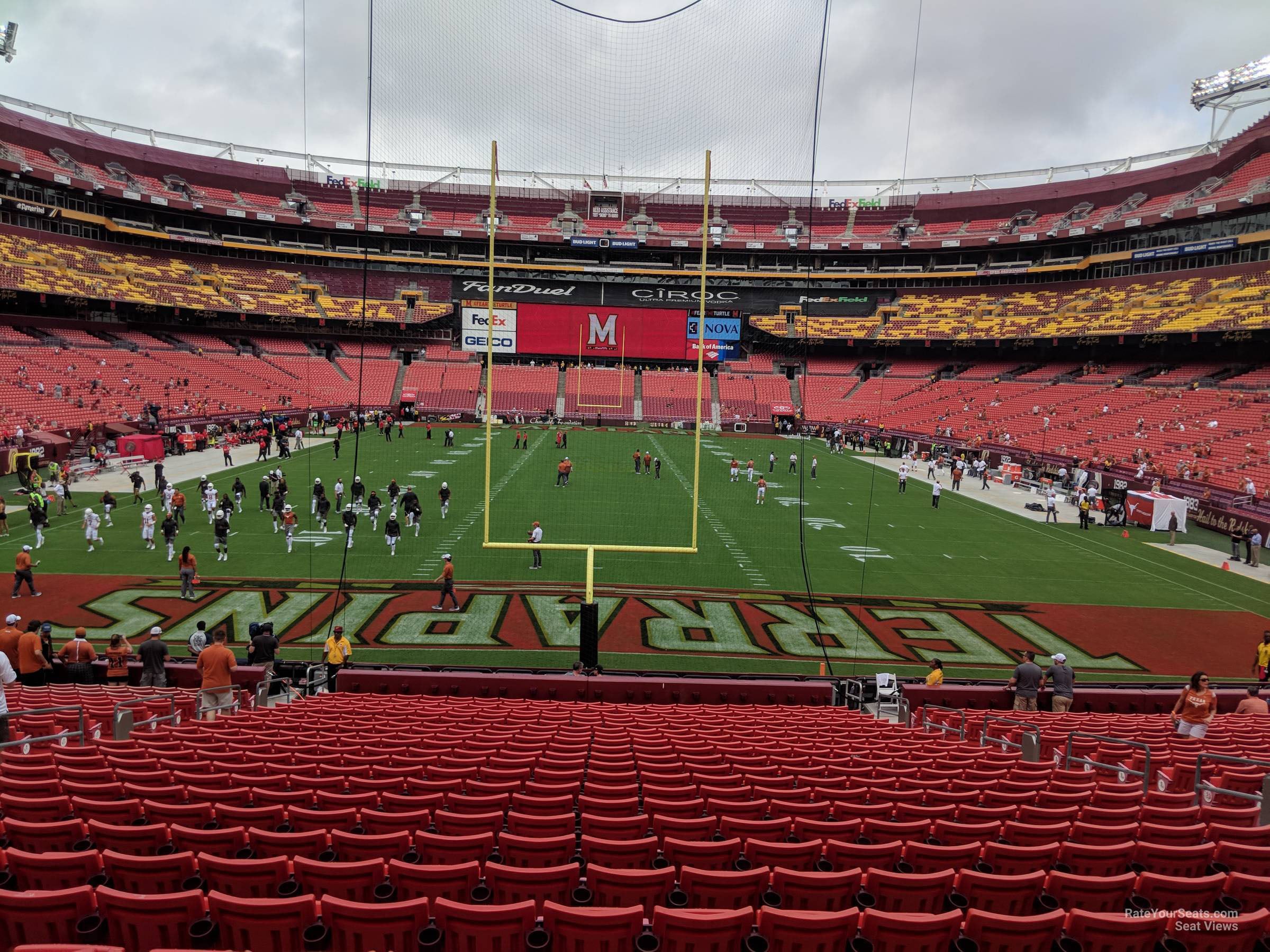 section 132, row 25 seat view  for football - northwest stadium