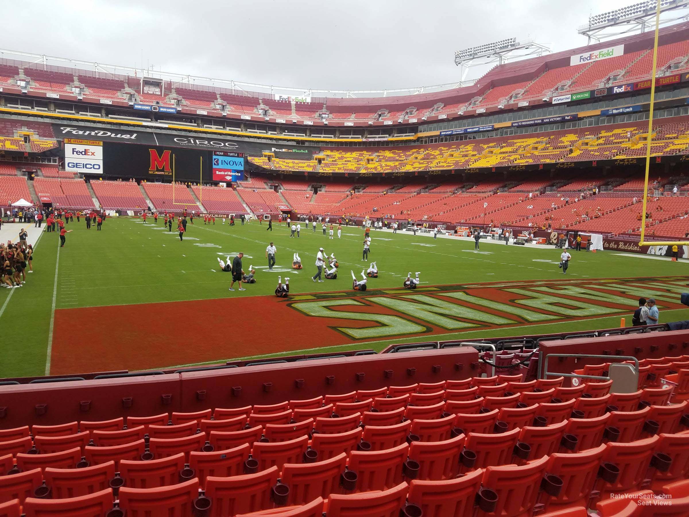 section 134, row 13 seat view  - fedexfield