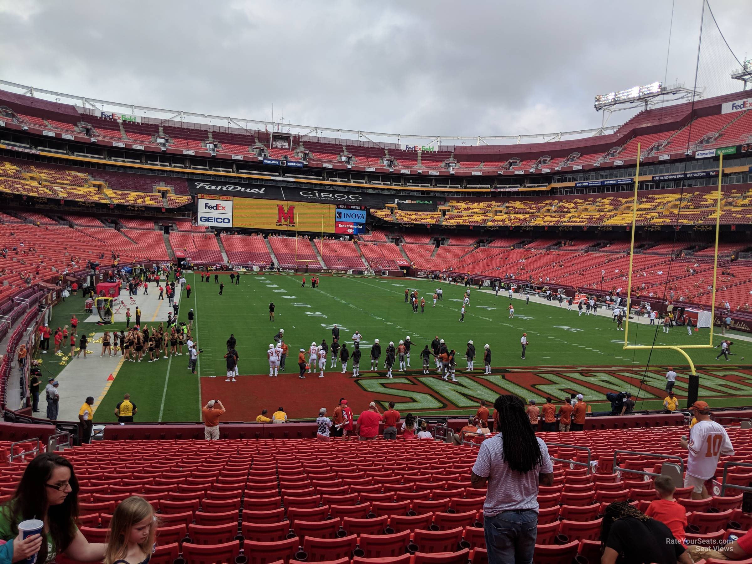 section 134, row 25 seat view  for football - northwest stadium