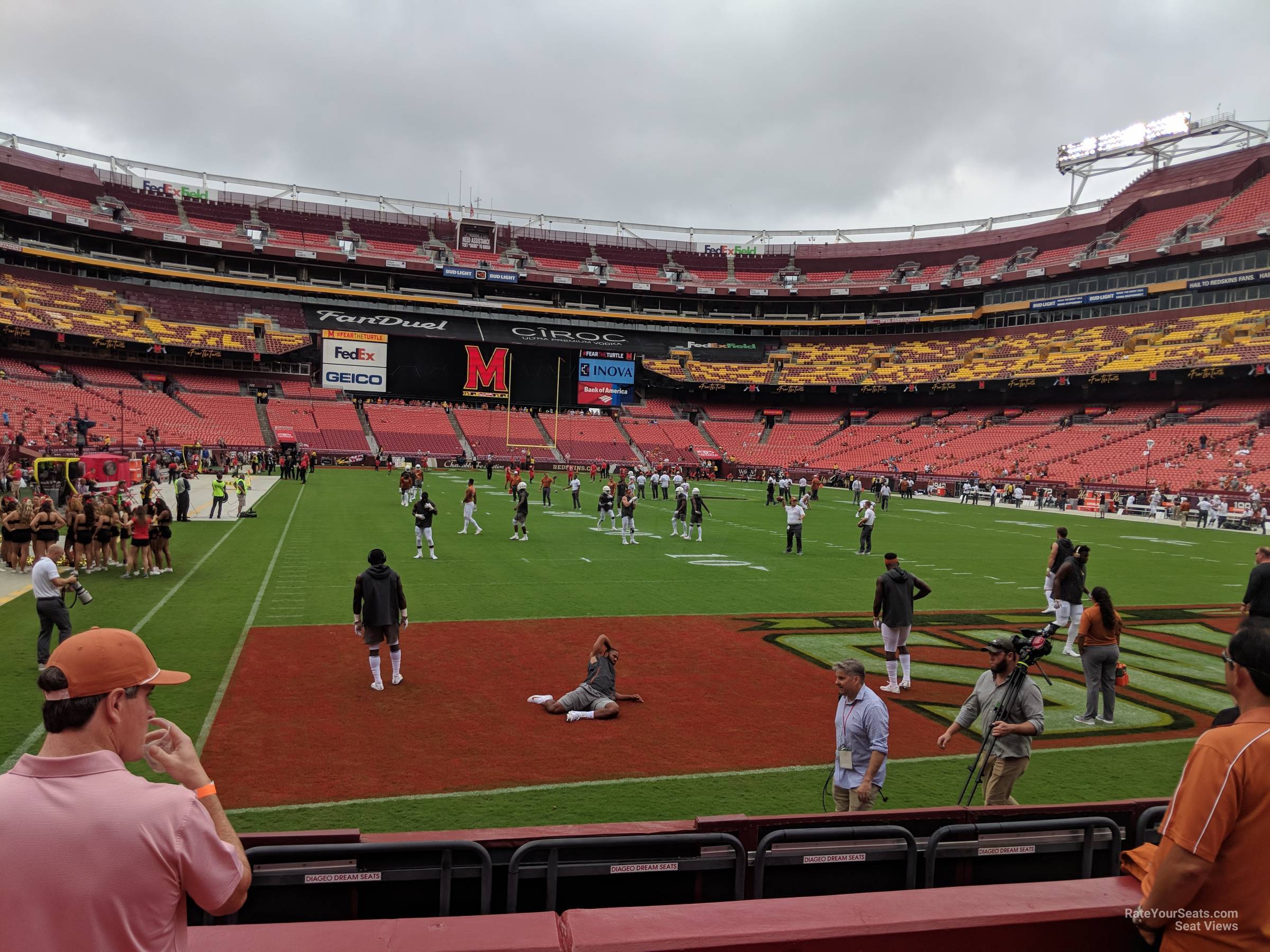 section 134, row 4 seat view  for football - northwest stadium