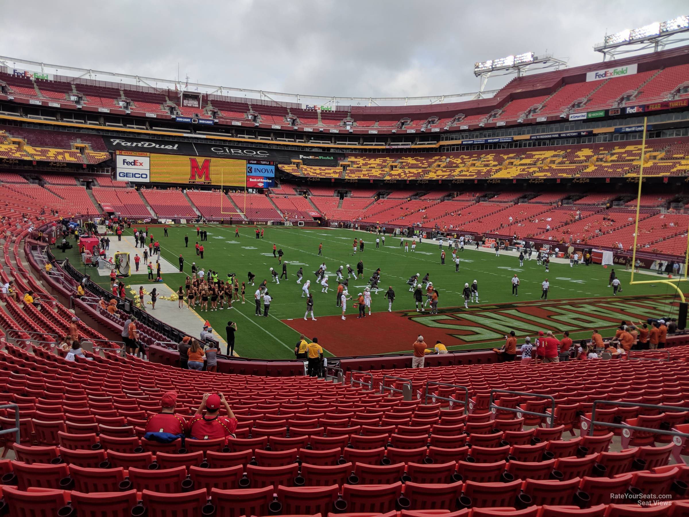 section 135, row 25 seat view  for football - northwest stadium