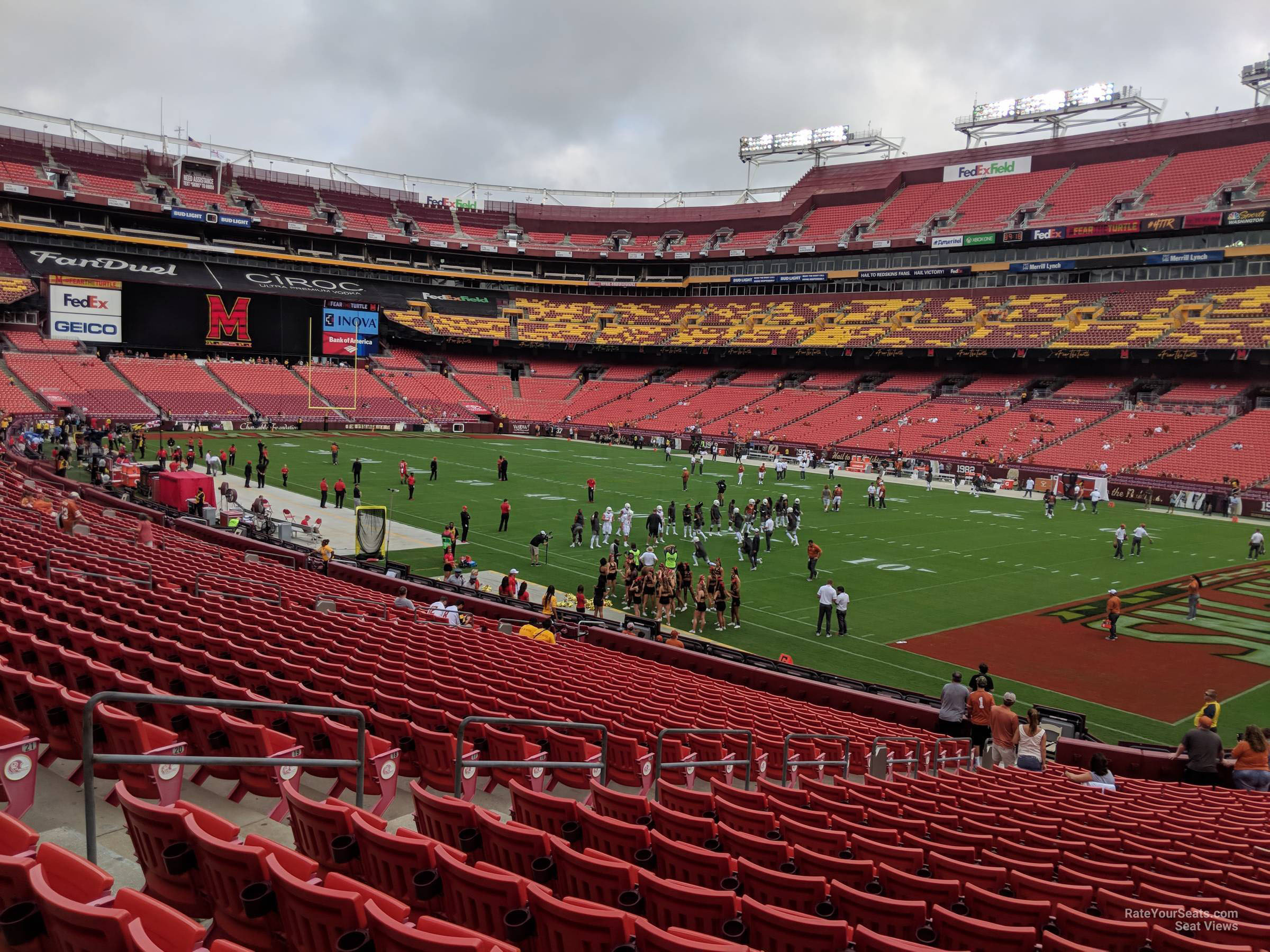 section 137, row 25 seat view  - fedexfield