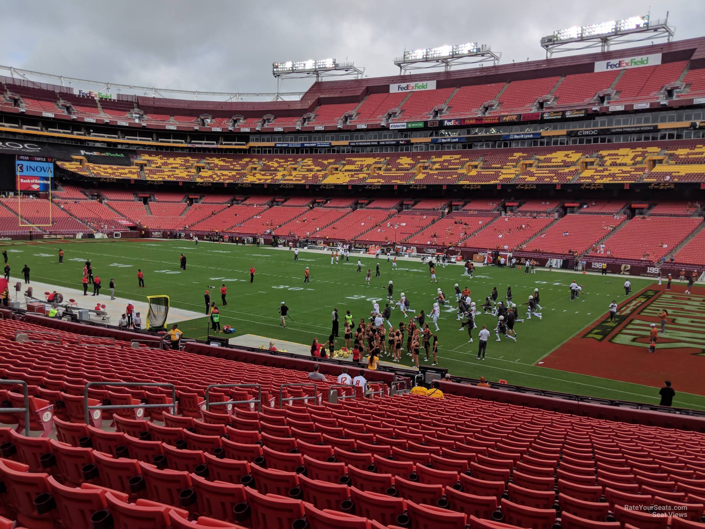 section 138, row 25 seat view  for football - northwest stadium