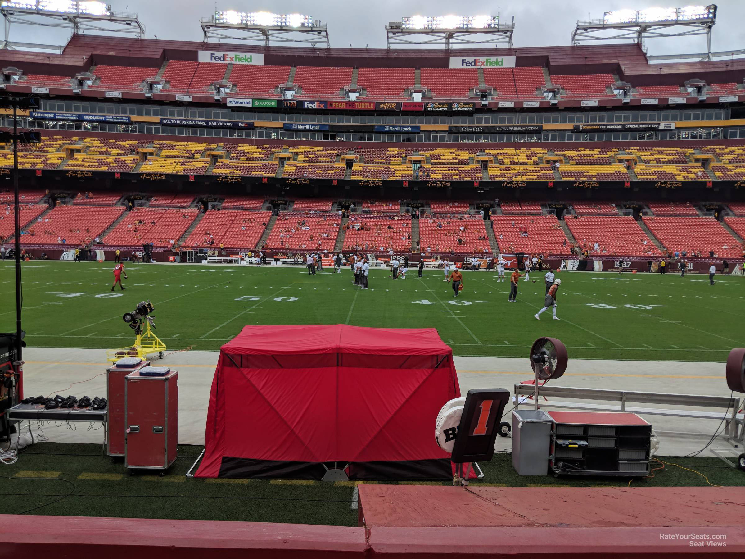 section 142, row 4 seat view  for football - northwest stadium