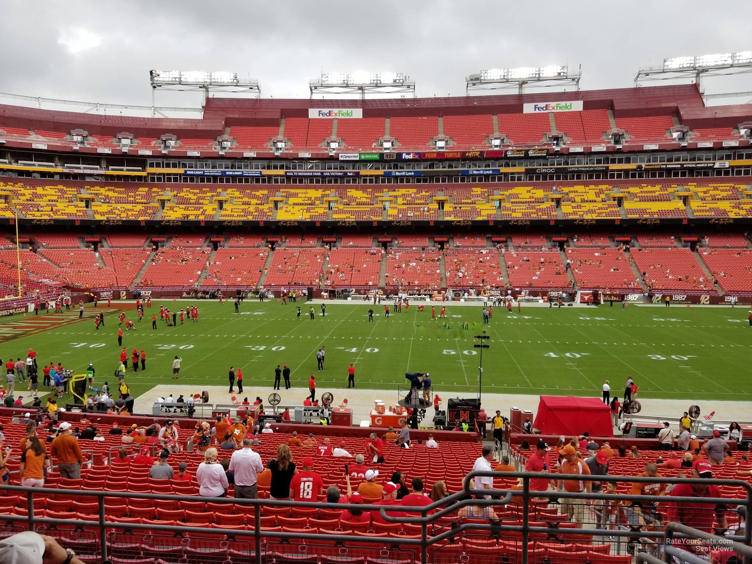 section 201, row 5 seat view  for football - northwest stadium