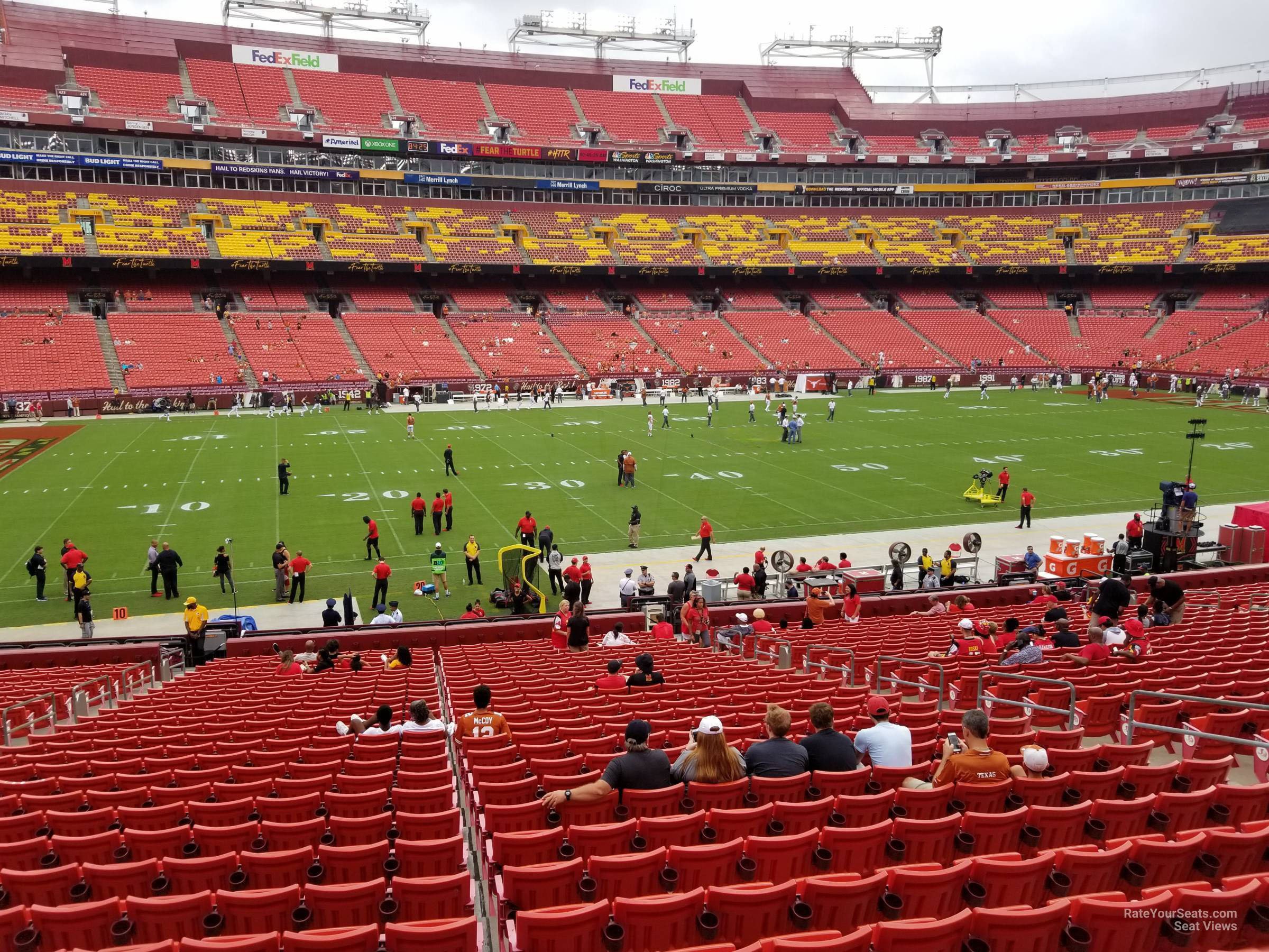 section 204, row 1 seat view  - fedexfield