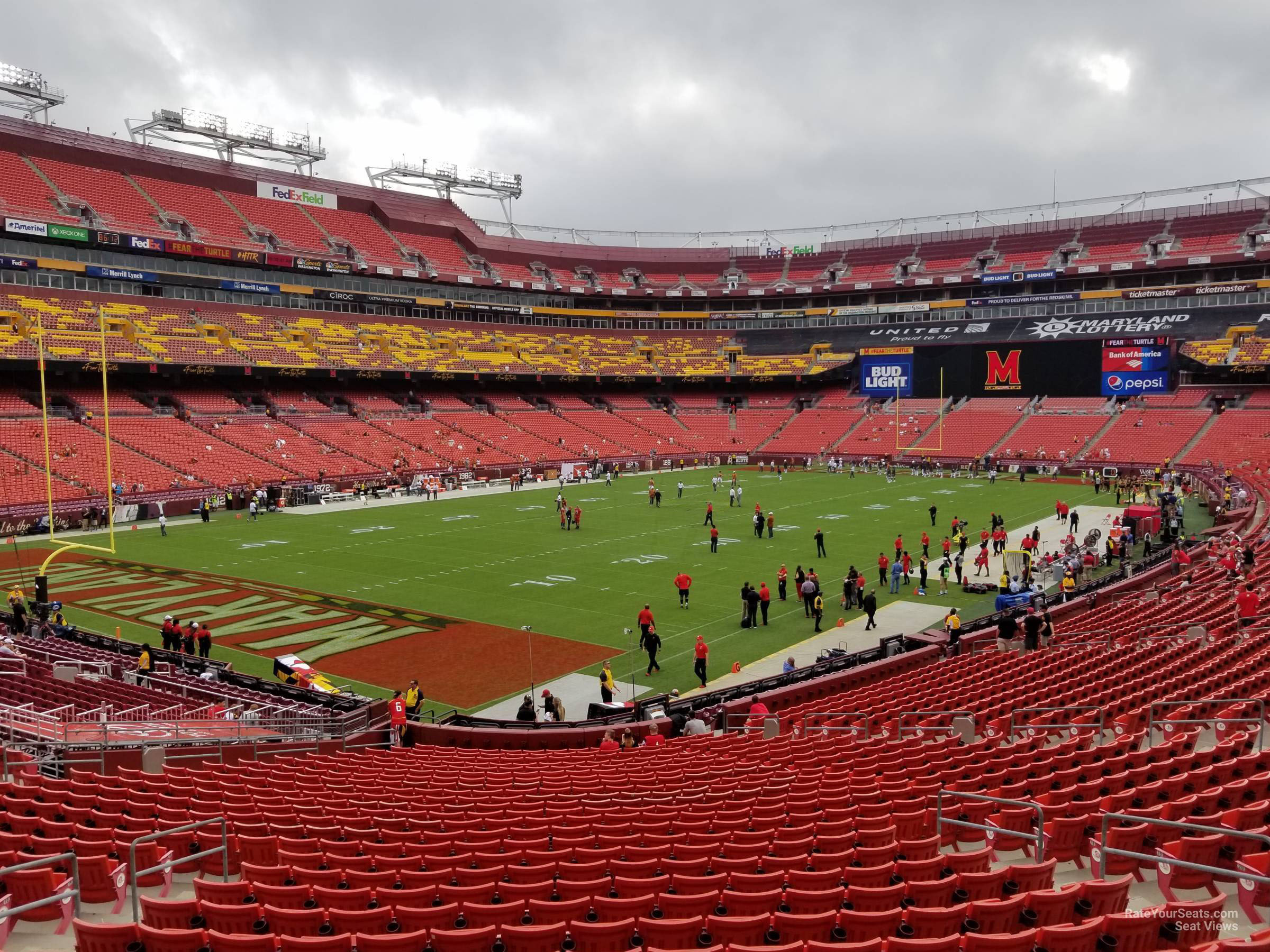 section 207, row 1 seat view  for football - northwest stadium