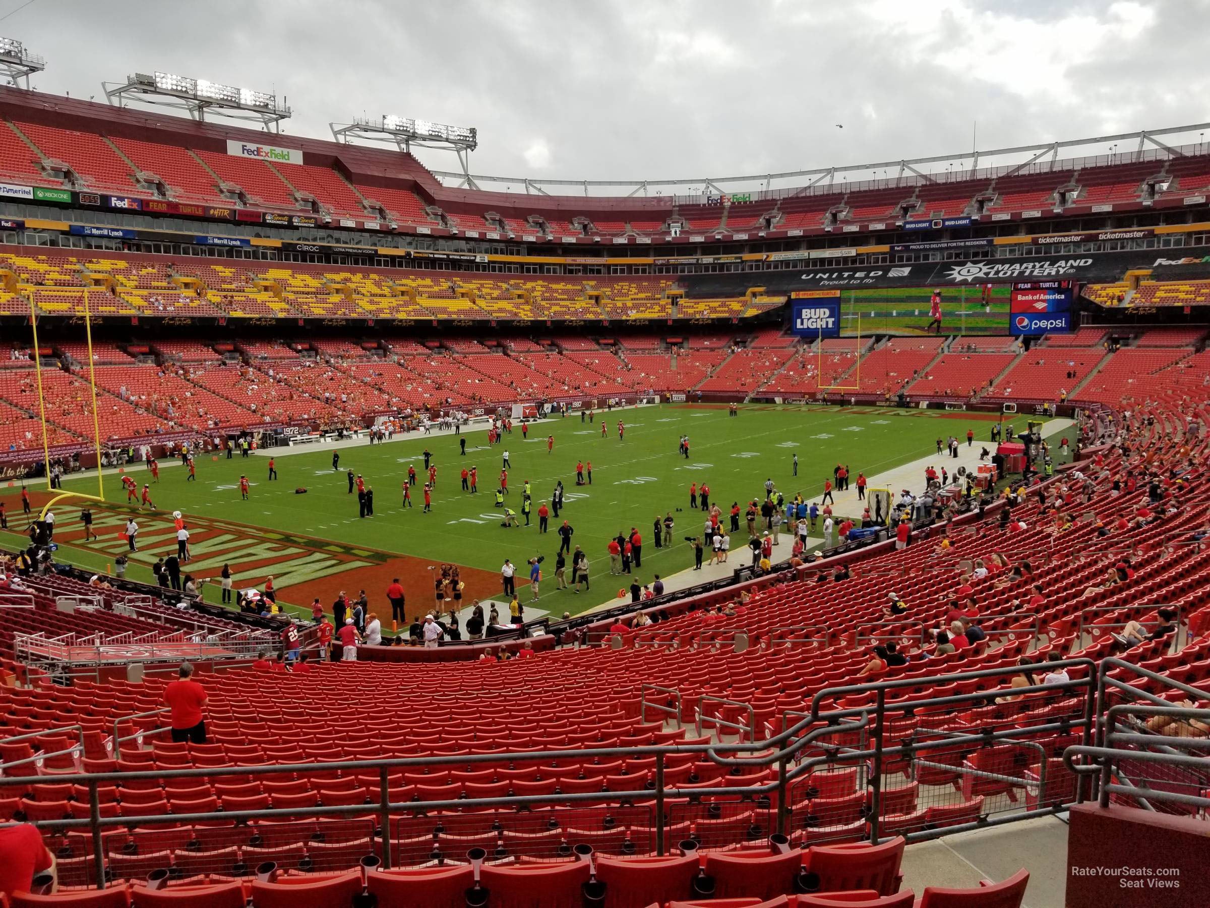 section 207, row 7 seat view  for football - northwest stadium