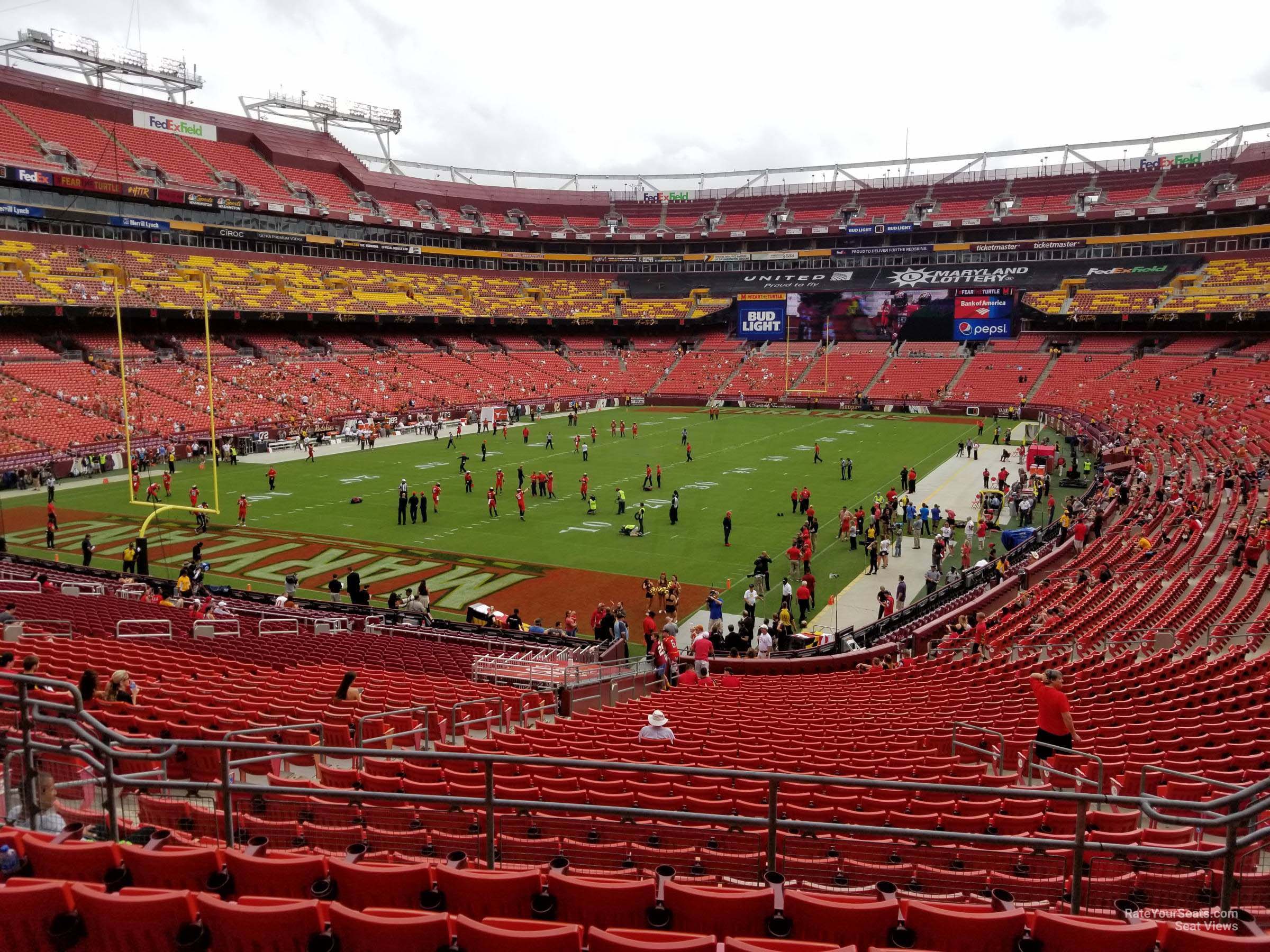 section 208, row 7 seat view  for football - northwest stadium