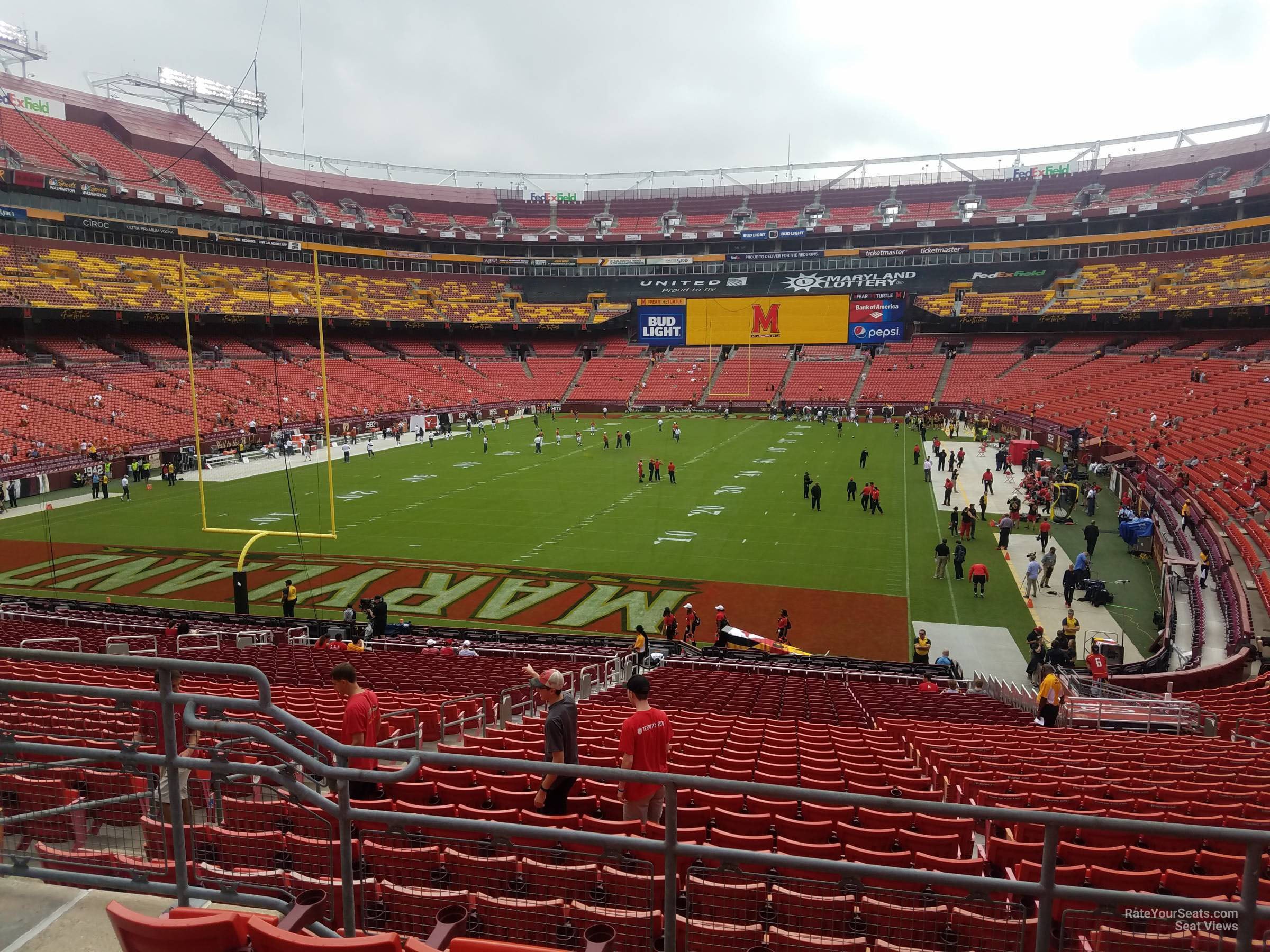 section 209, row 4 seat view  for football - northwest stadium