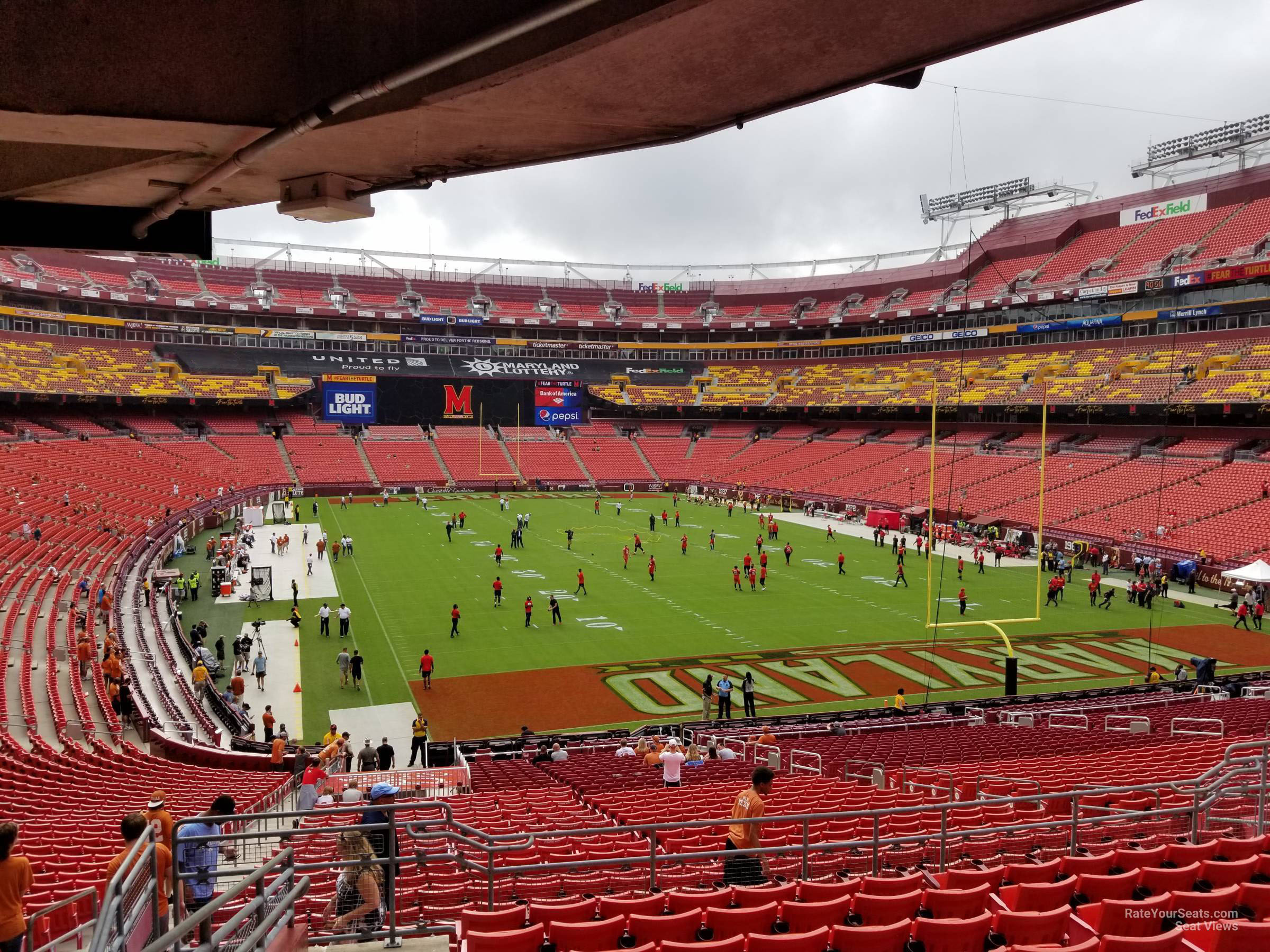 section 213, row 10 seat view  for football - northwest stadium